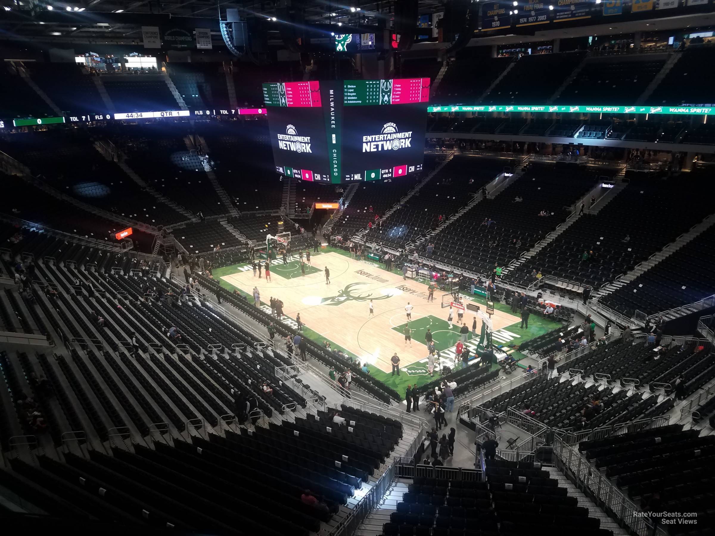 section 204, row 3 seat view  for basketball - fiserv forum