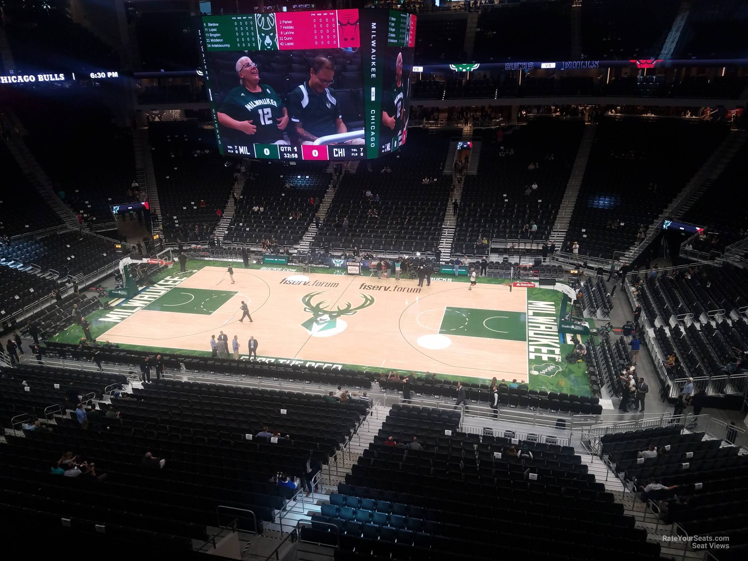 section 207, row 3 seat view  for basketball - fiserv forum