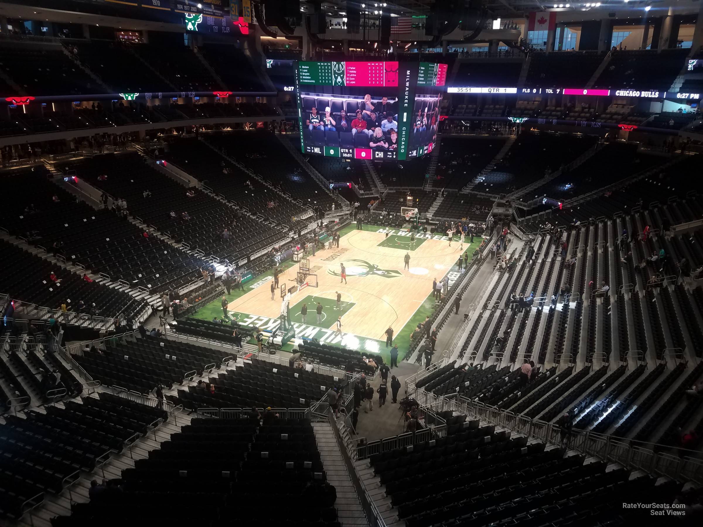 section 213, row 3 seat view  for basketball - fiserv forum