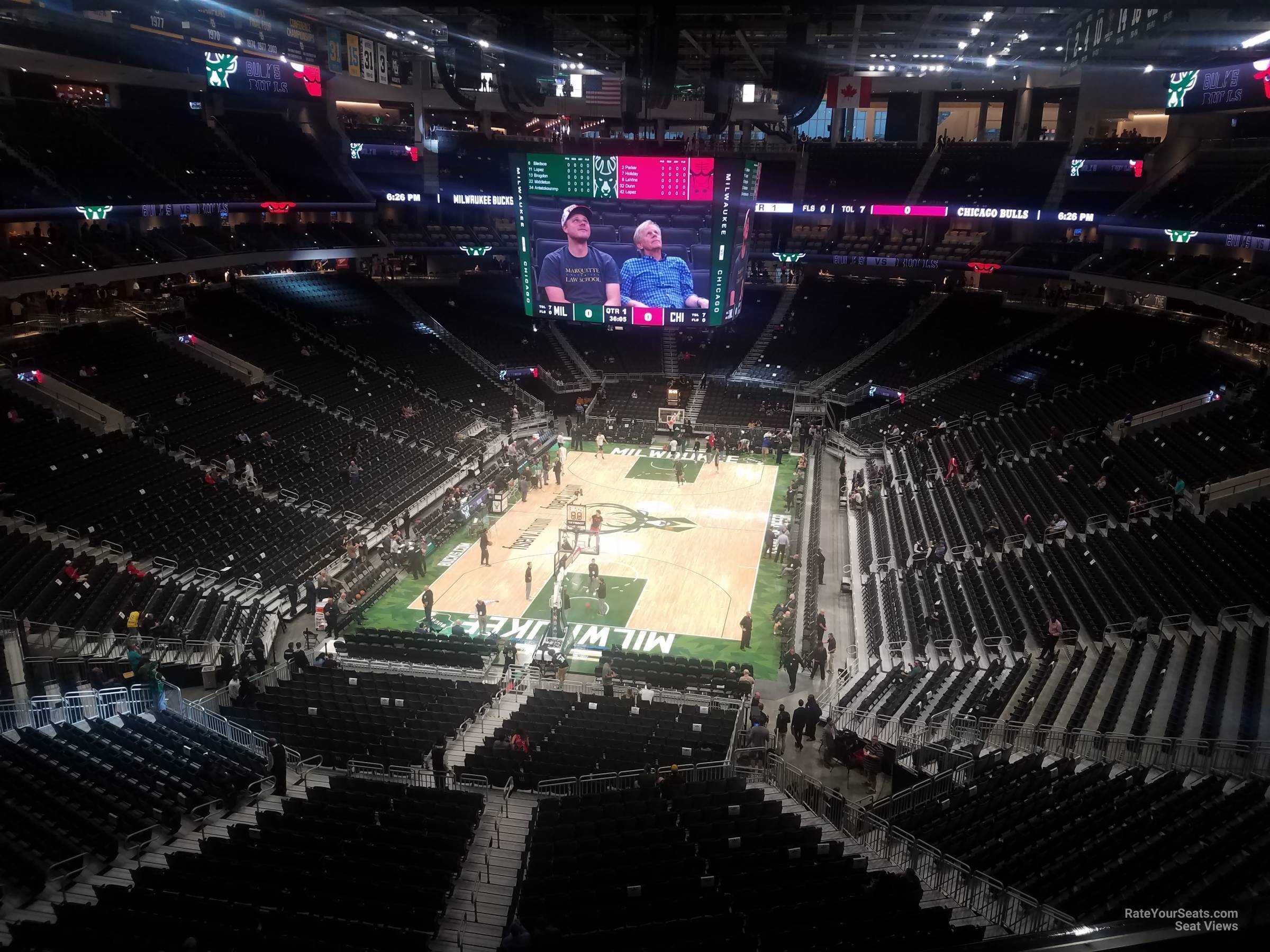 section 214, row 3 seat view  for basketball - fiserv forum