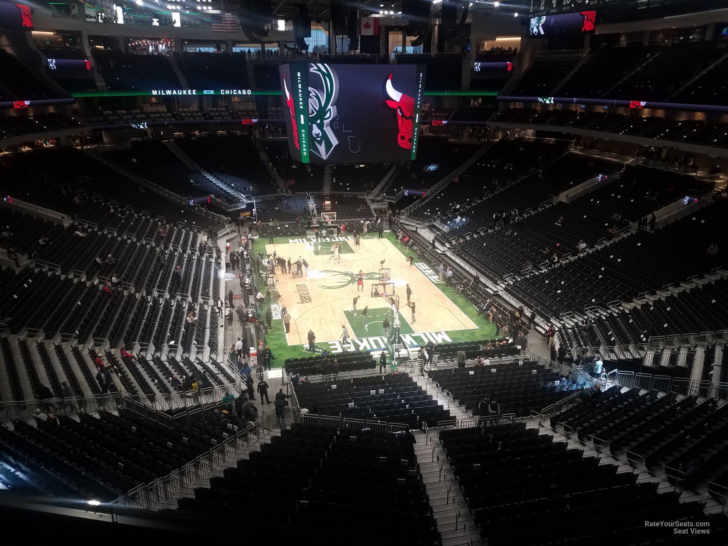 section 216, row 3 seat view  for basketball - fiserv forum