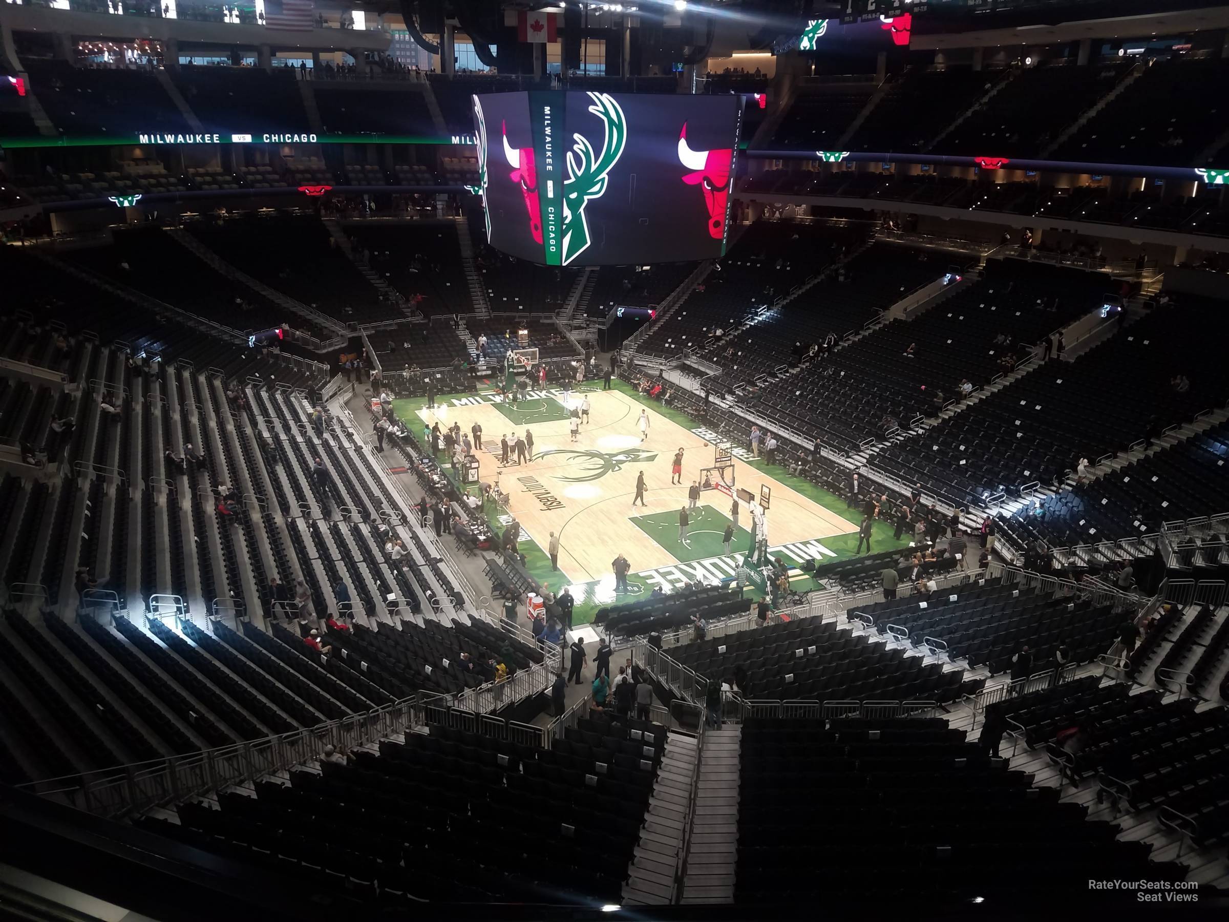 section 217, row 3 seat view  for basketball - fiserv forum