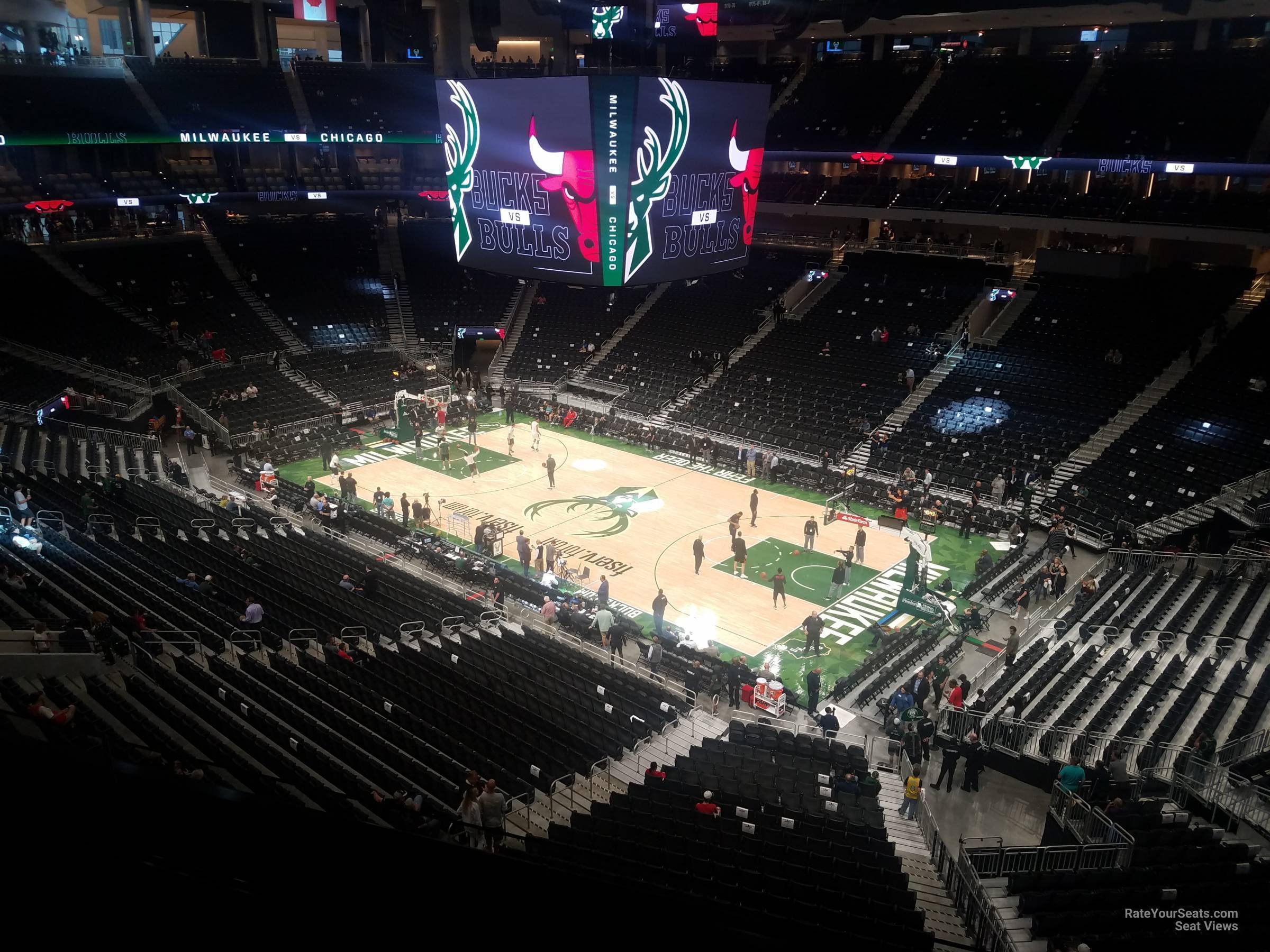 section 219, row 3 seat view  for basketball - fiserv forum