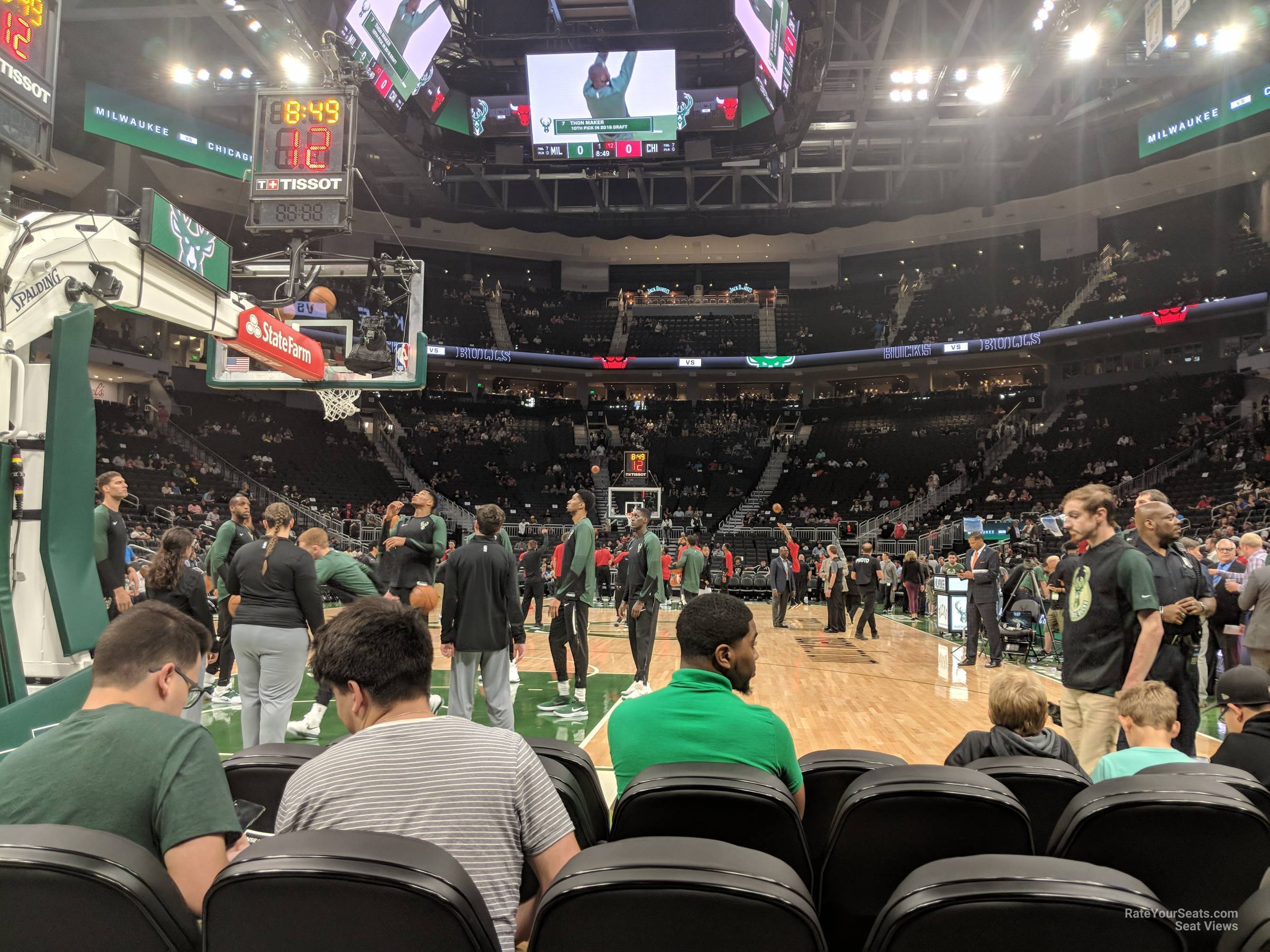 courtside seats view