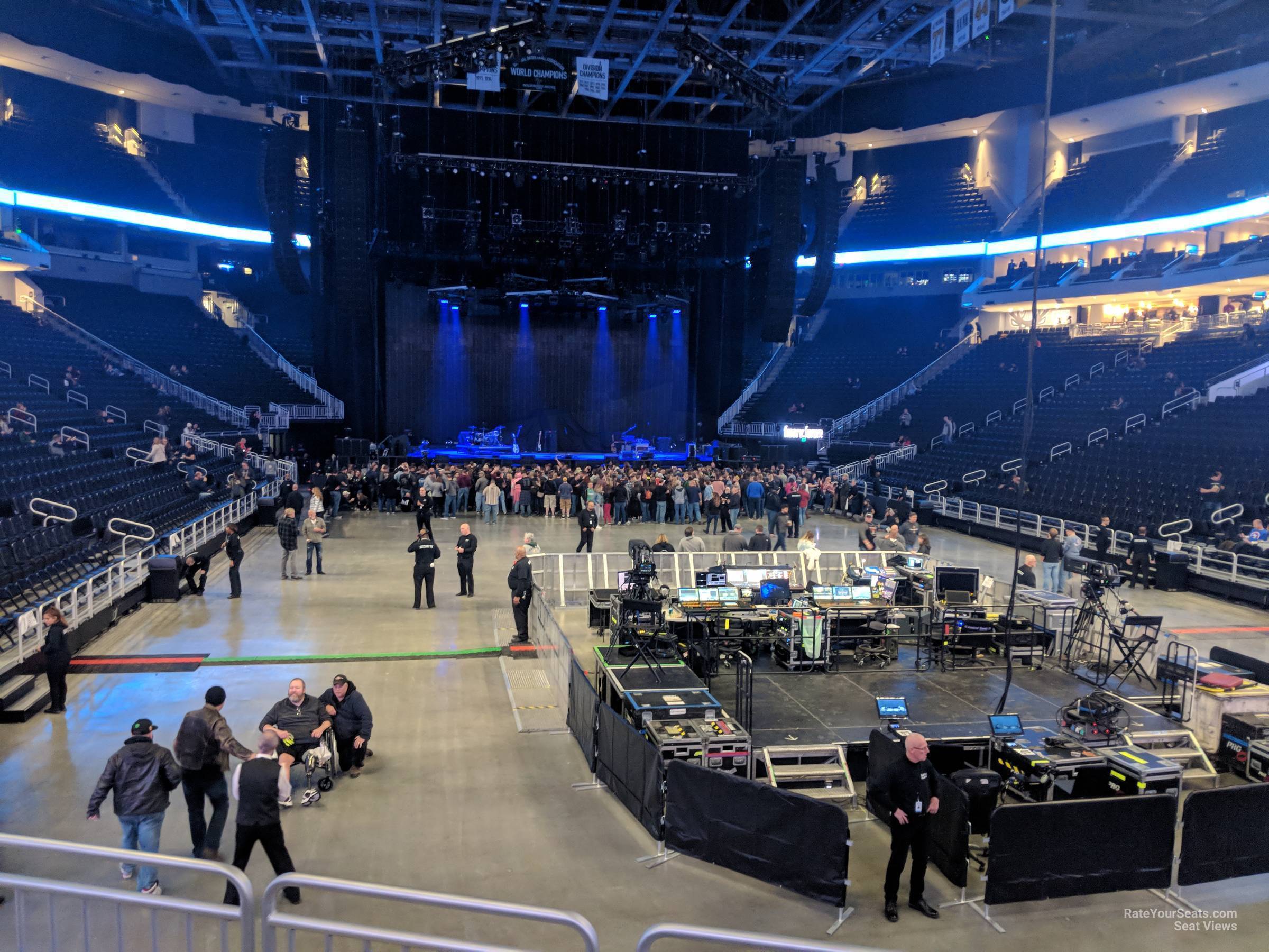 section 102, row 8 seat view for concert - fiserv forum