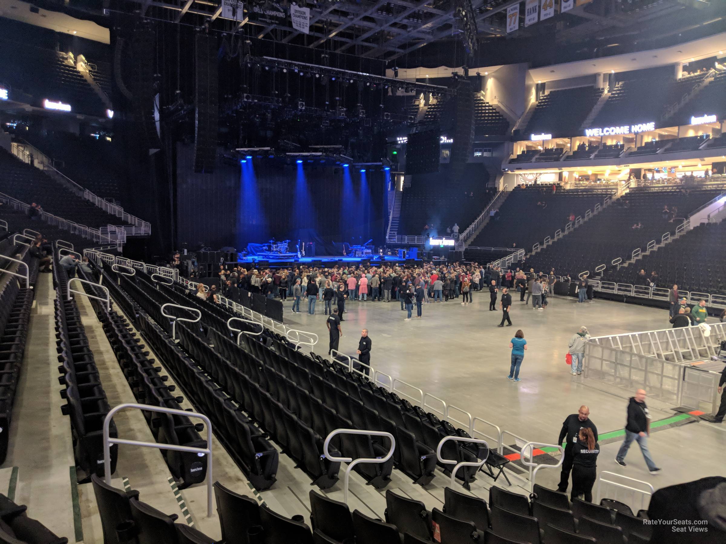 section 104, row 11 seat view  for concert - fiserv forum