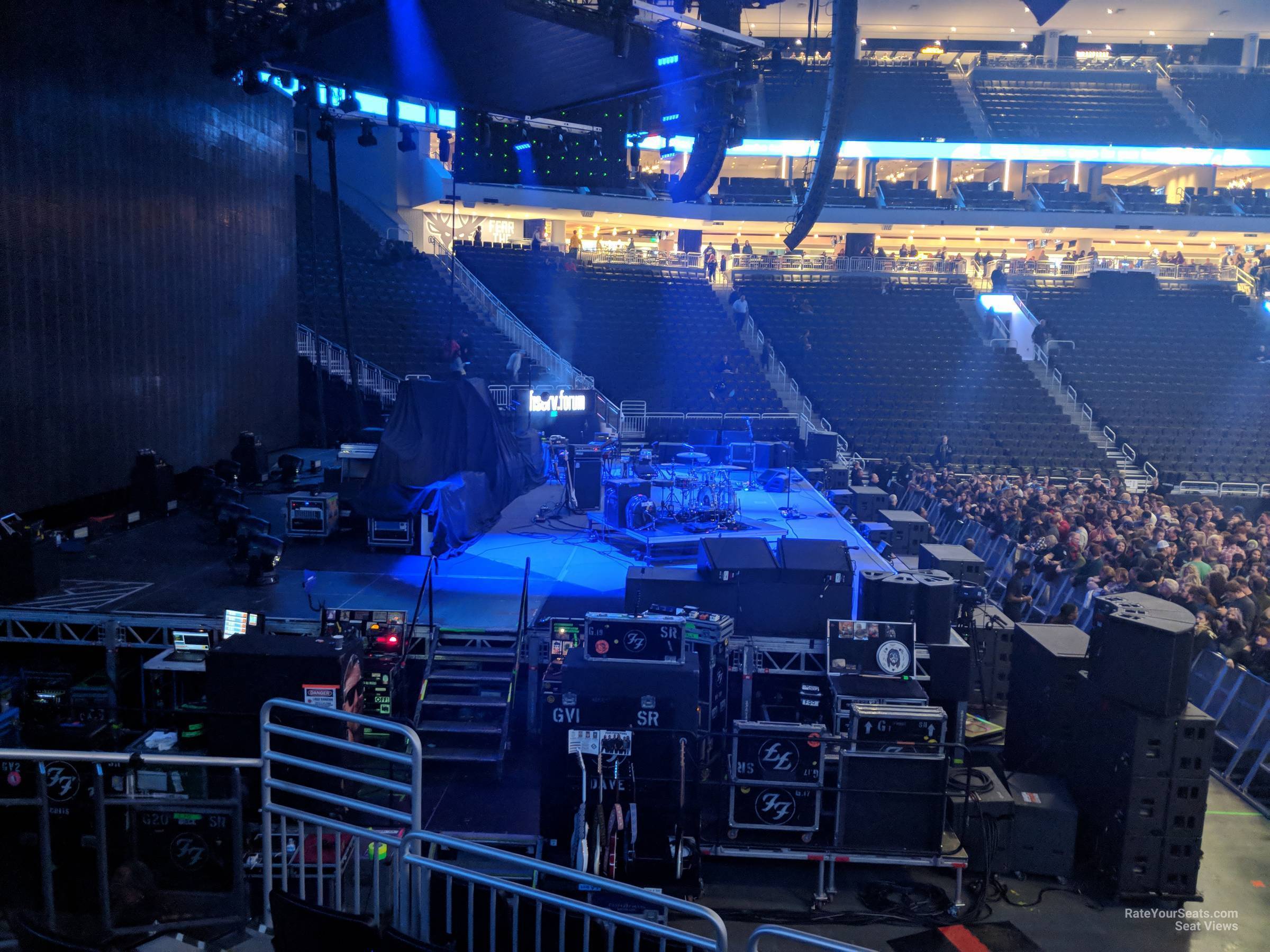 section 108, row 11 seat view  for concert - fiserv forum