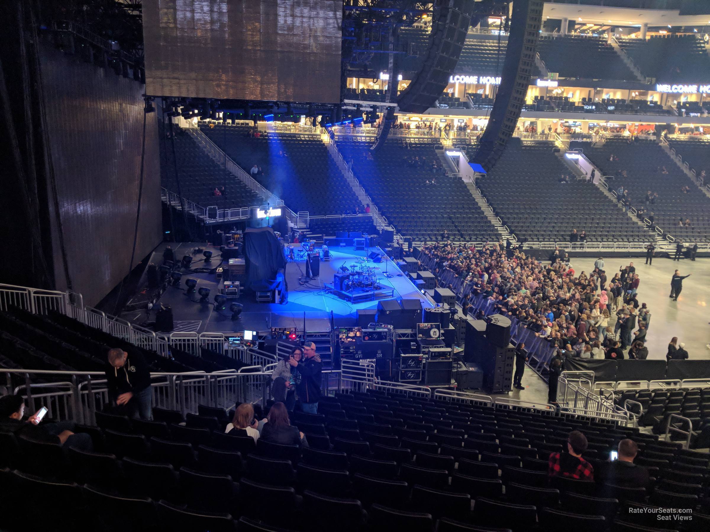 section 108, row 23 seat view  for concert - fiserv forum