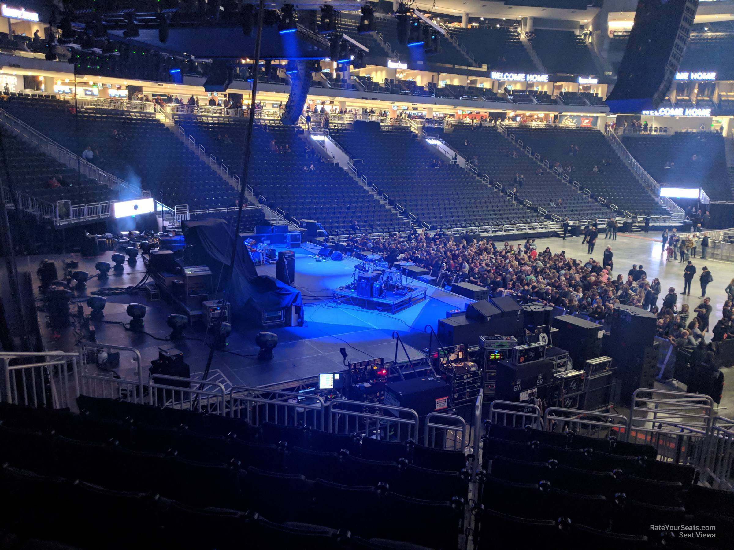 section 109, row 18 seat view  for concert - fiserv forum