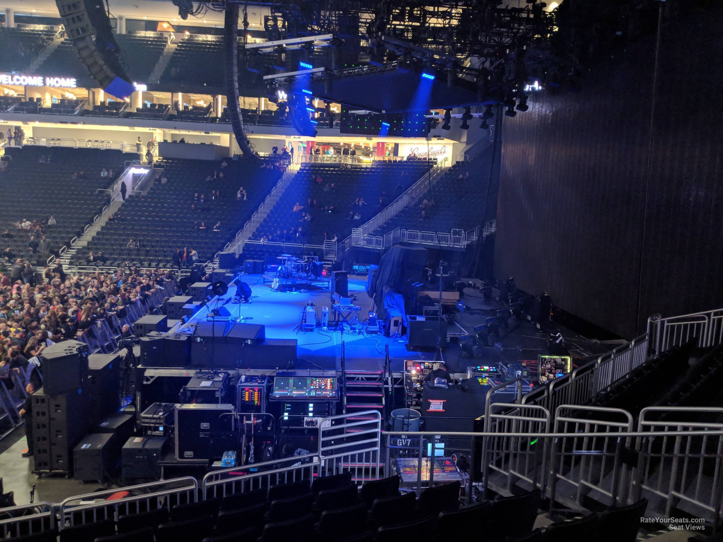 section 115, row 14 seat view  for concert - fiserv forum