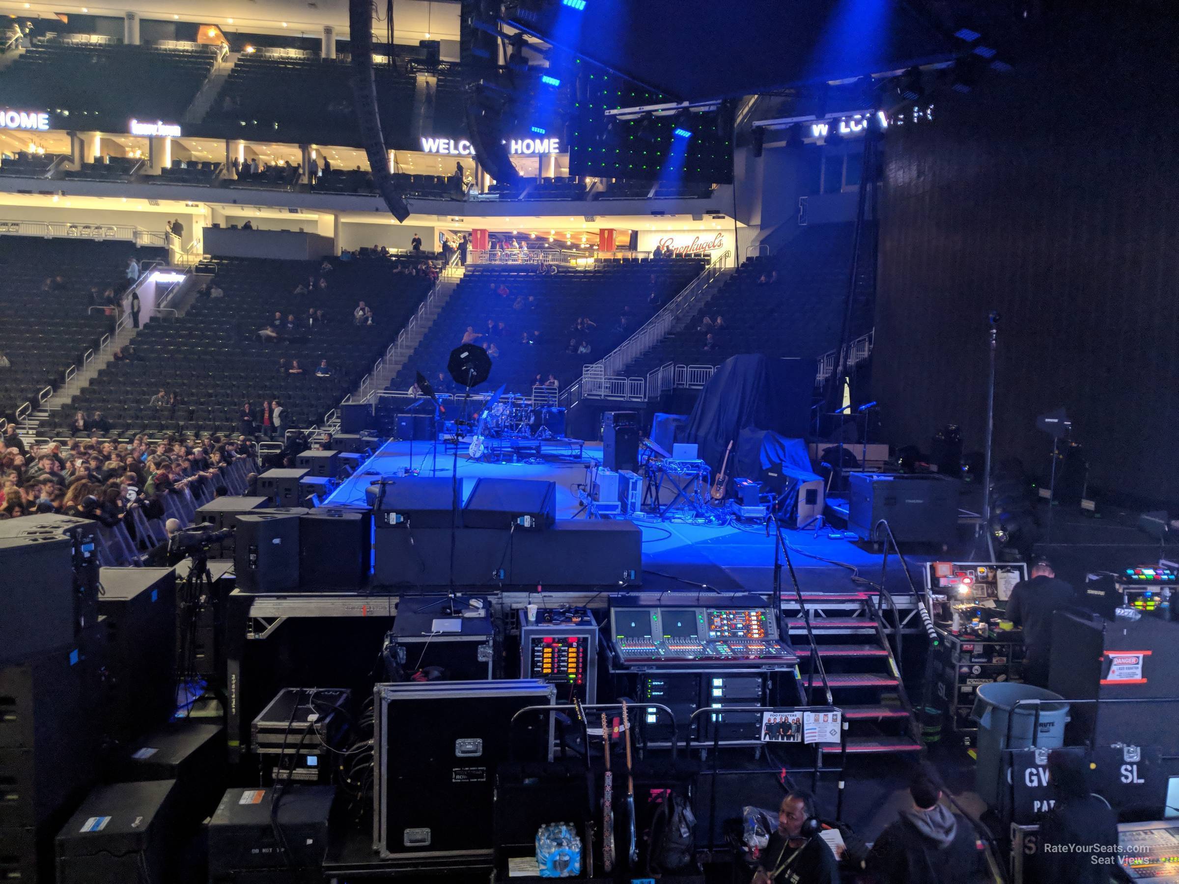 section 115, row 8 seat view for concert - fiserv forum
