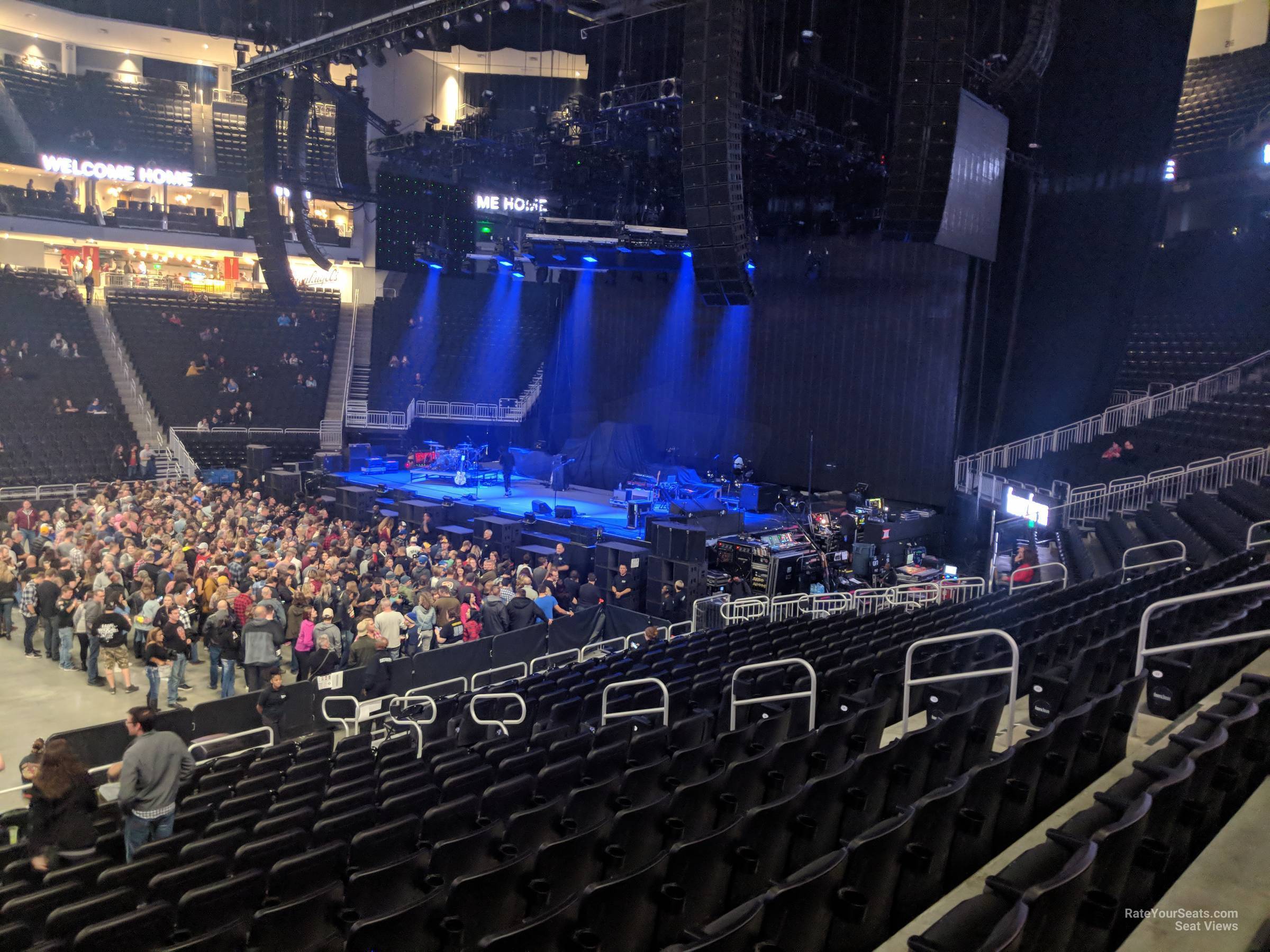 section 117, row 14 seat view  for concert - fiserv forum