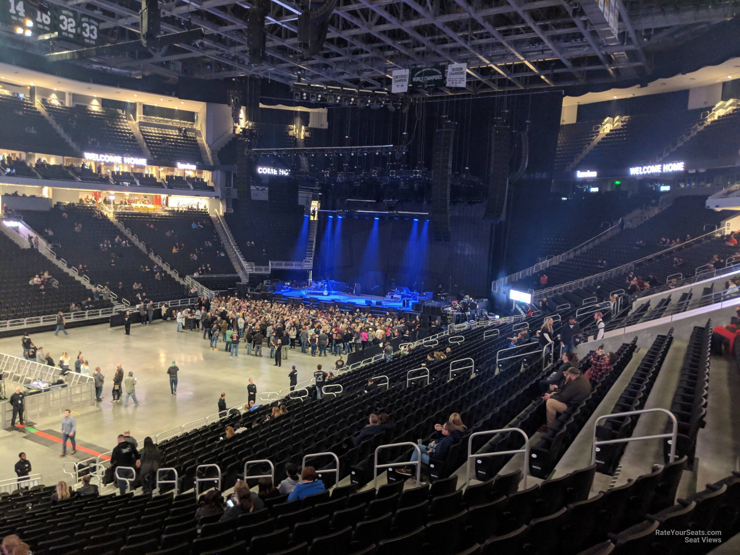 section 119, row 23 seat view  for concert - fiserv forum