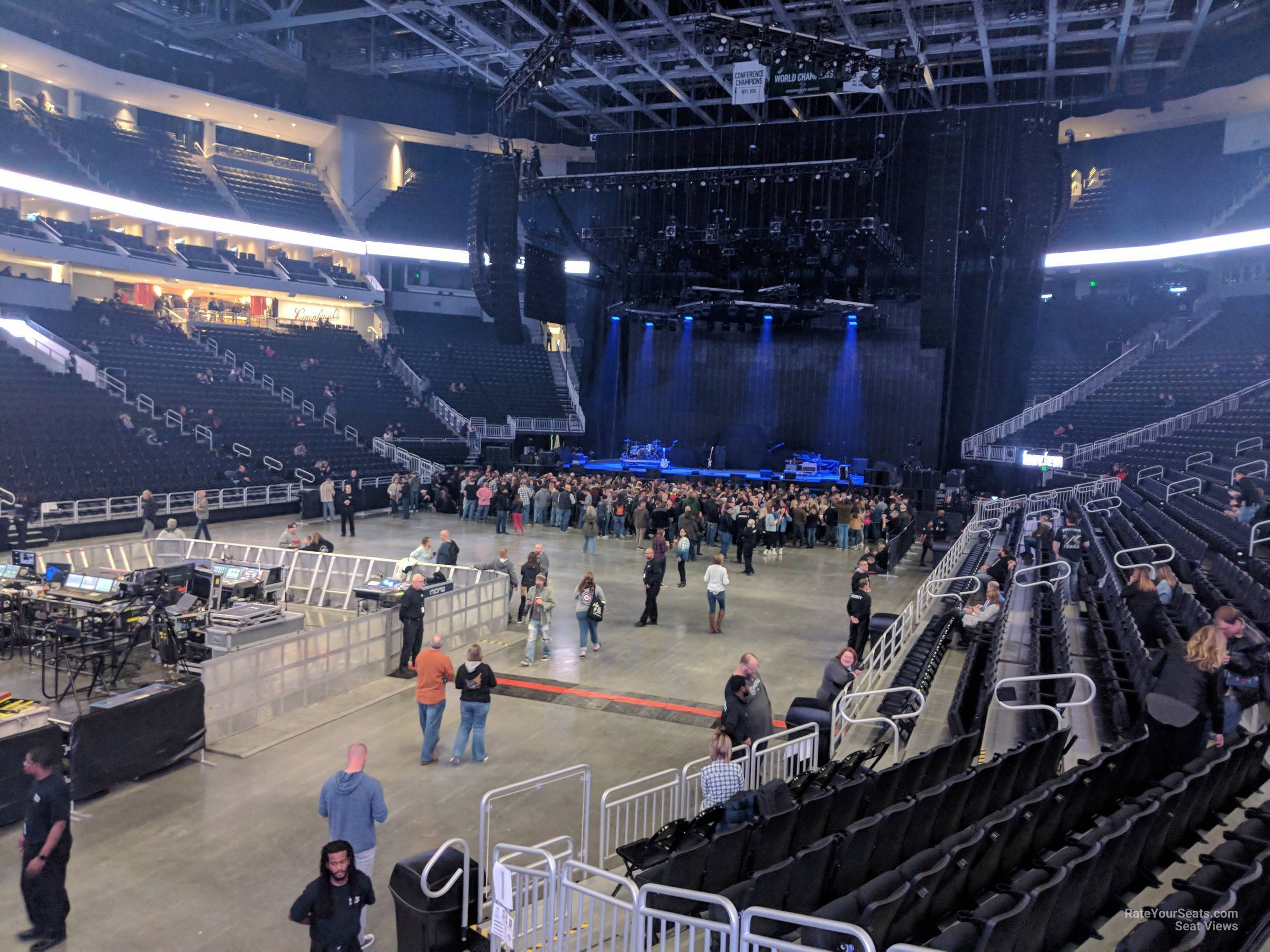 section 120, row 10 seat view  for concert - fiserv forum