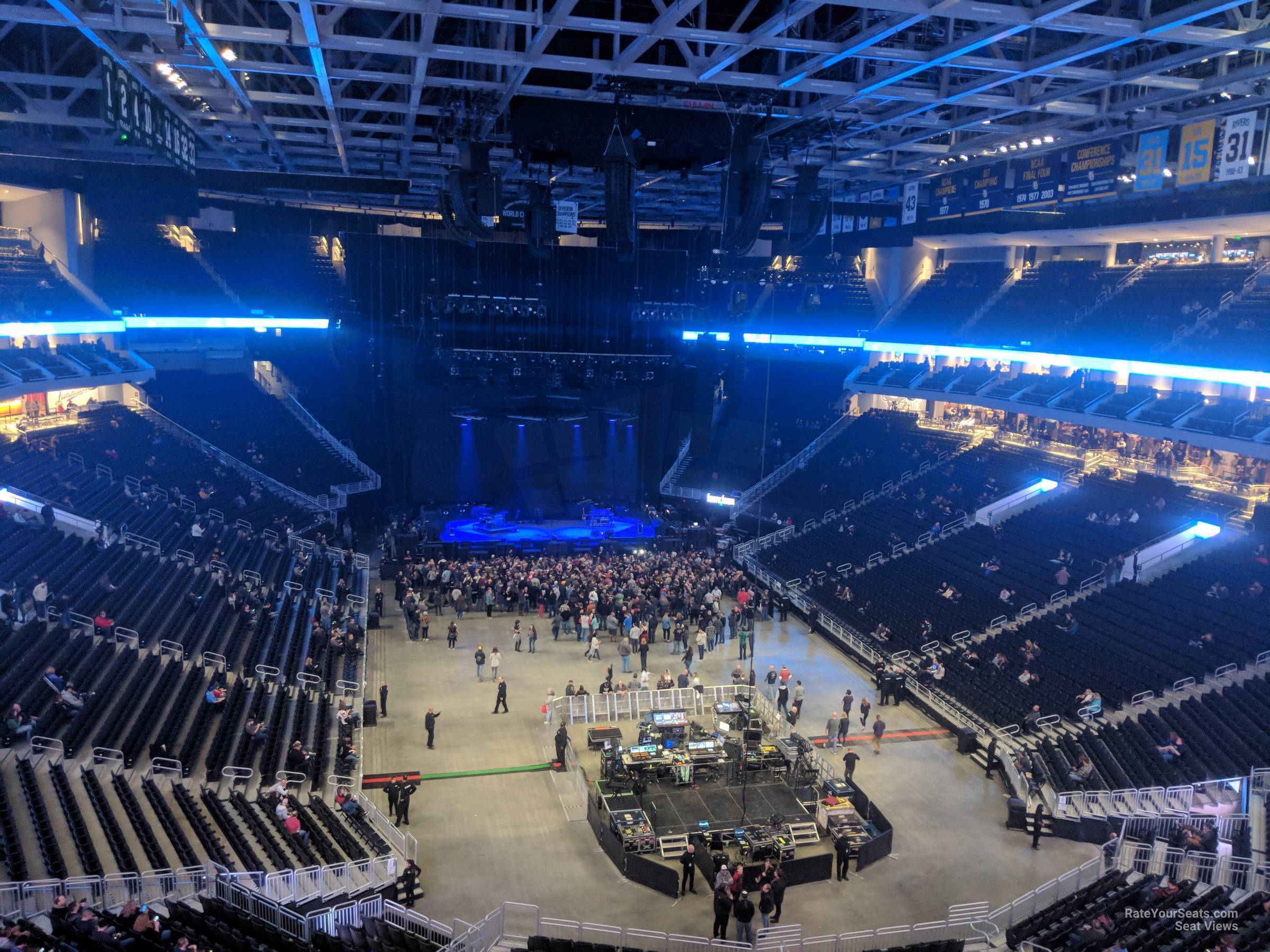 section 202, row 3 seat view  for concert - fiserv forum