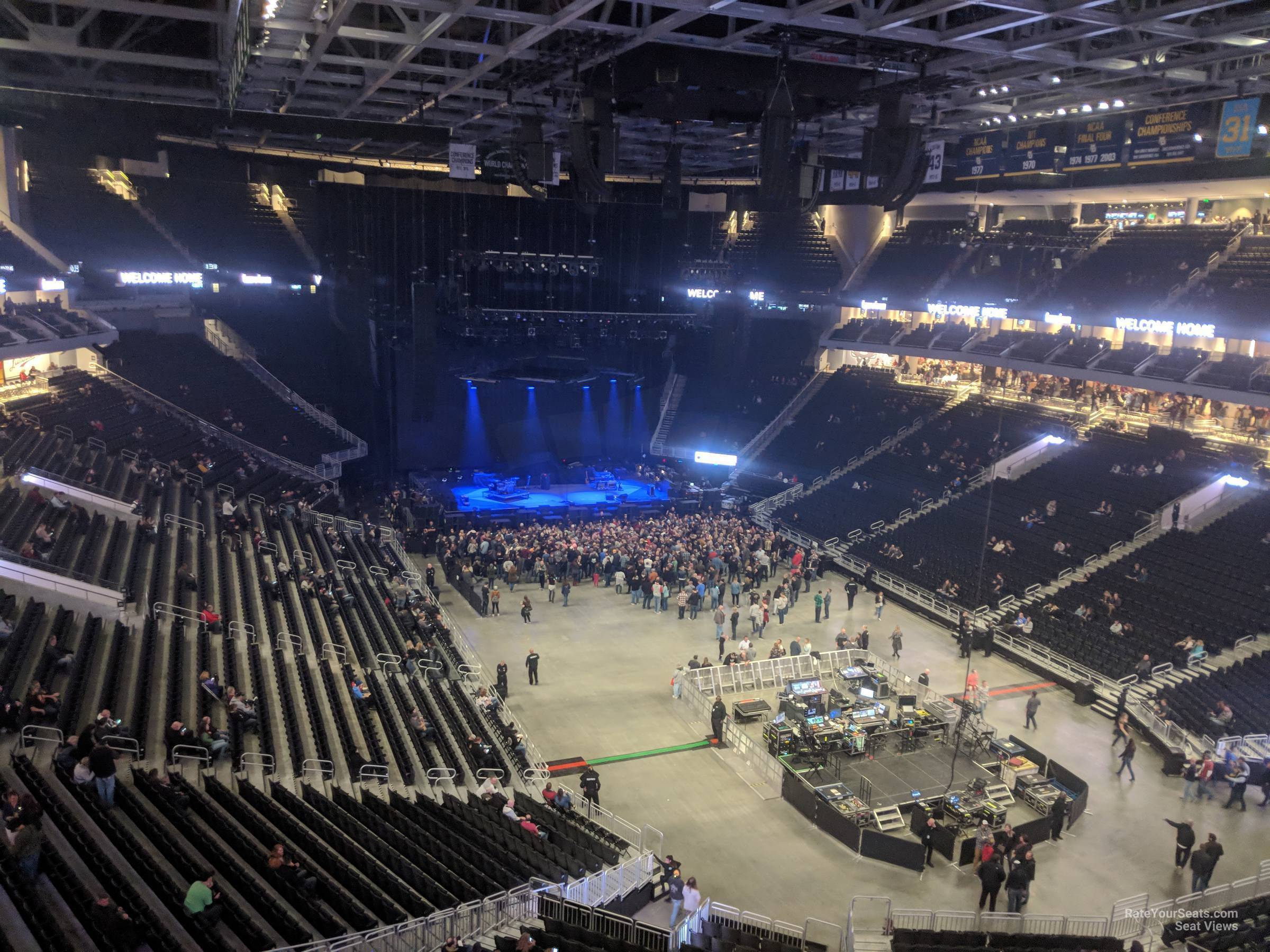 section 203, row 3 seat view  for concert - fiserv forum