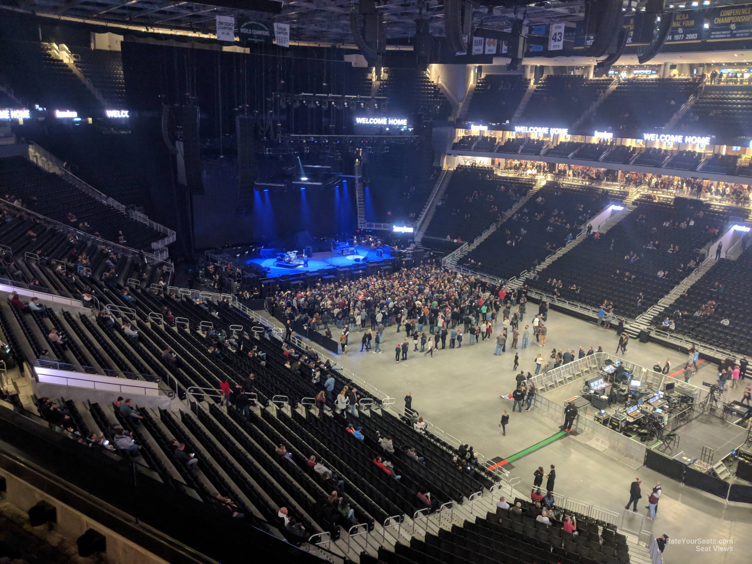 section 205, row 3 seat view  for concert - fiserv forum