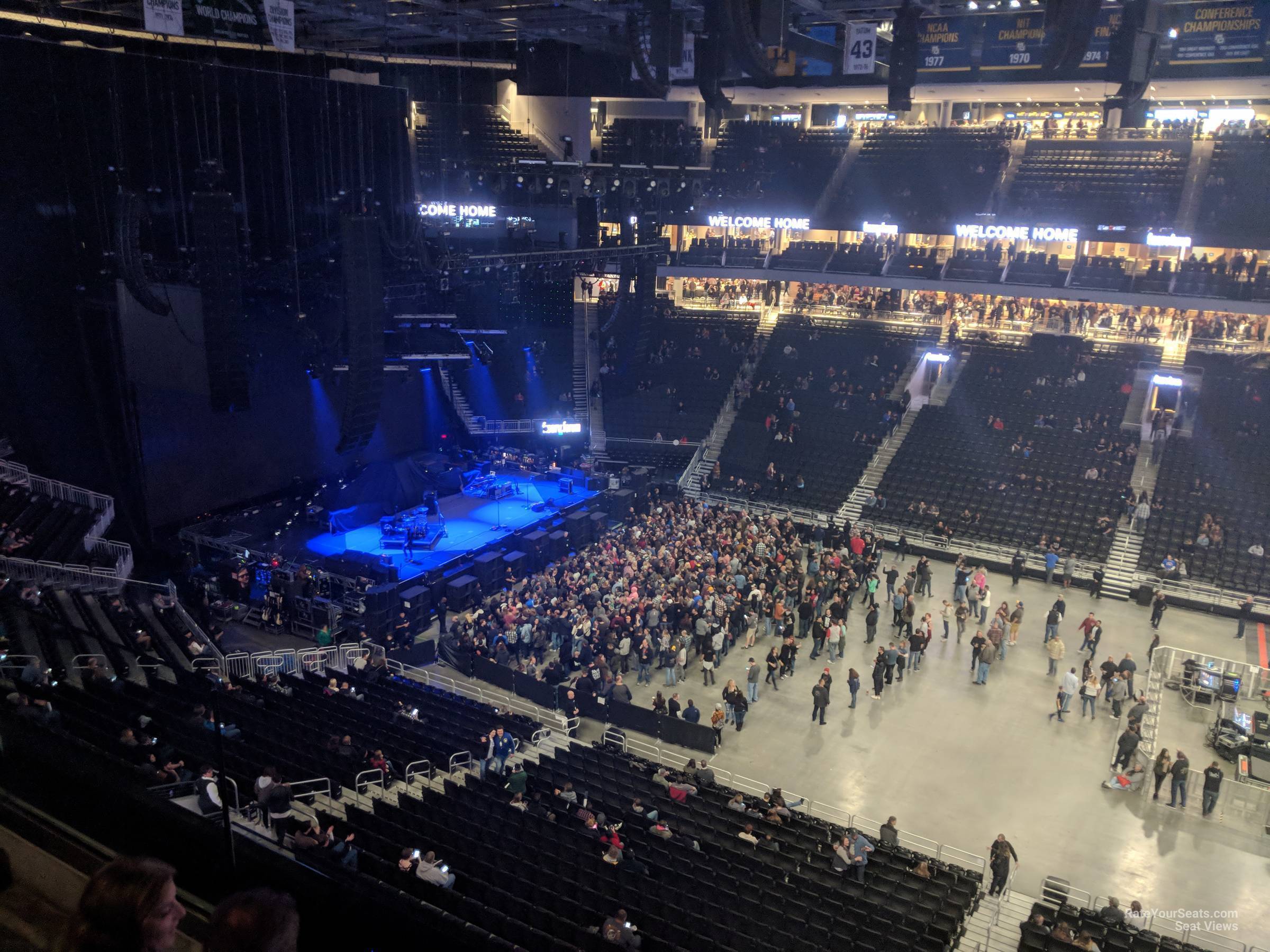 section 207, row 3 seat view  for concert - fiserv forum