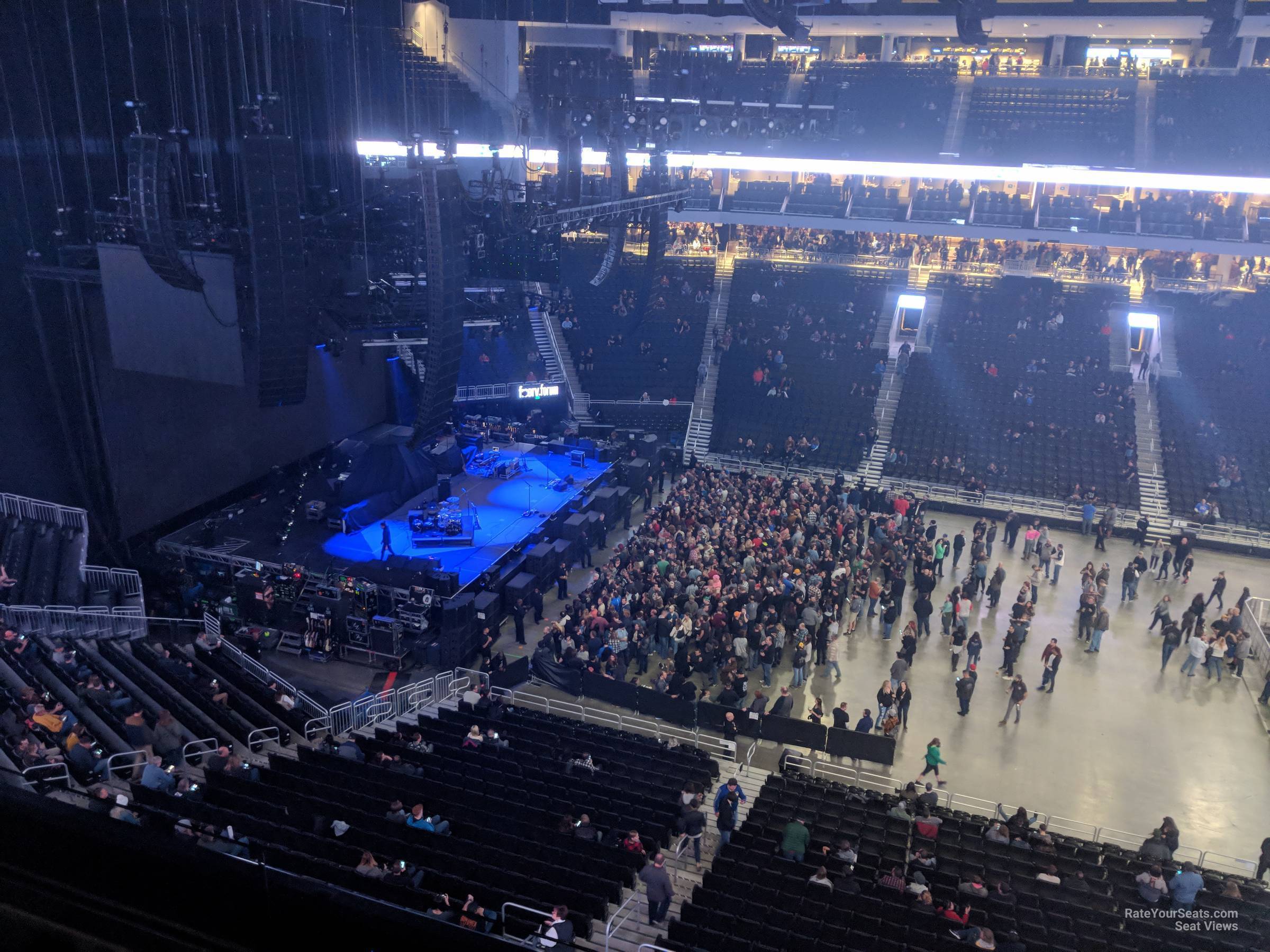 section 208, row 3 seat view  for concert - fiserv forum