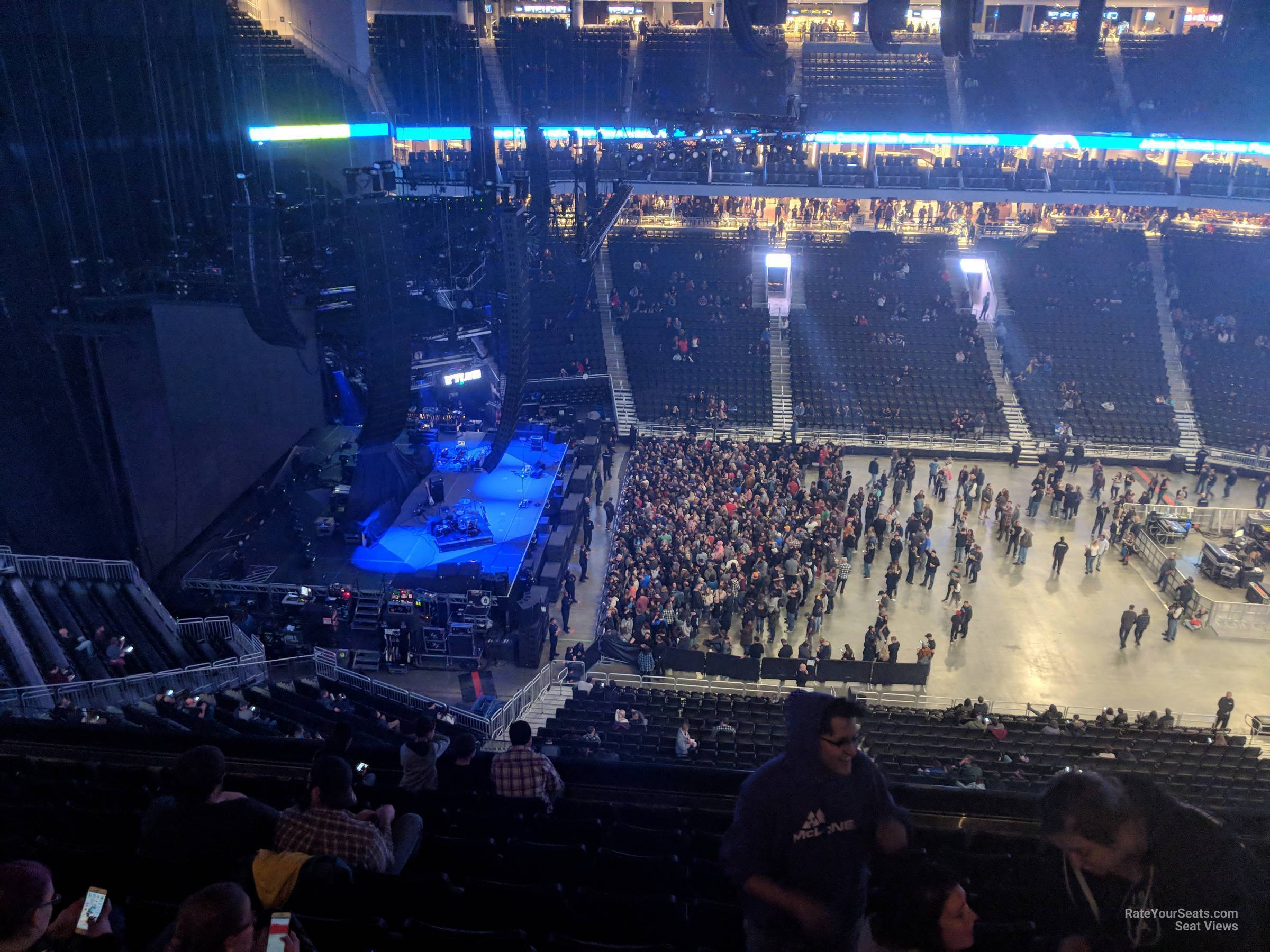 section 209, row 9 seat view  for concert - fiserv forum
