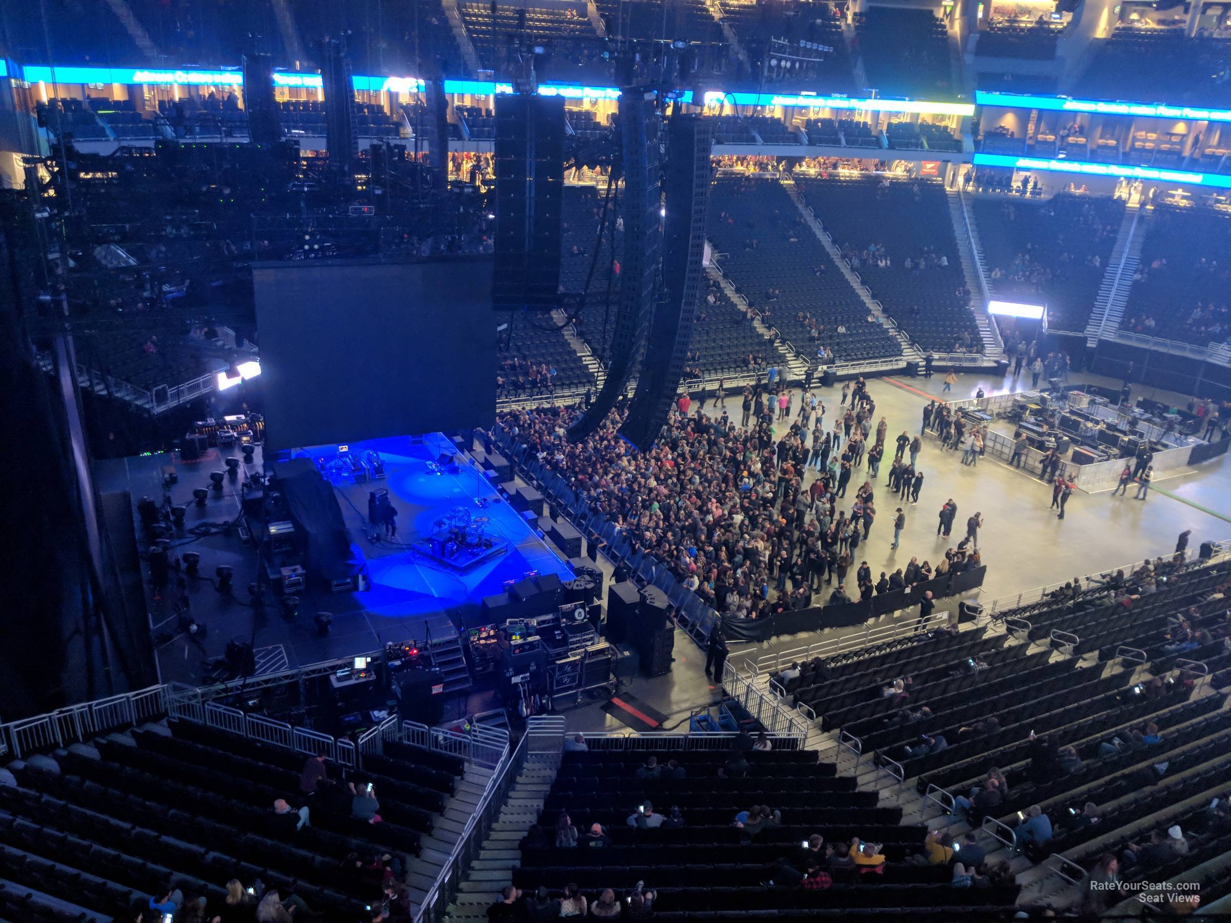 section 211, row 3 seat view  for concert - fiserv forum