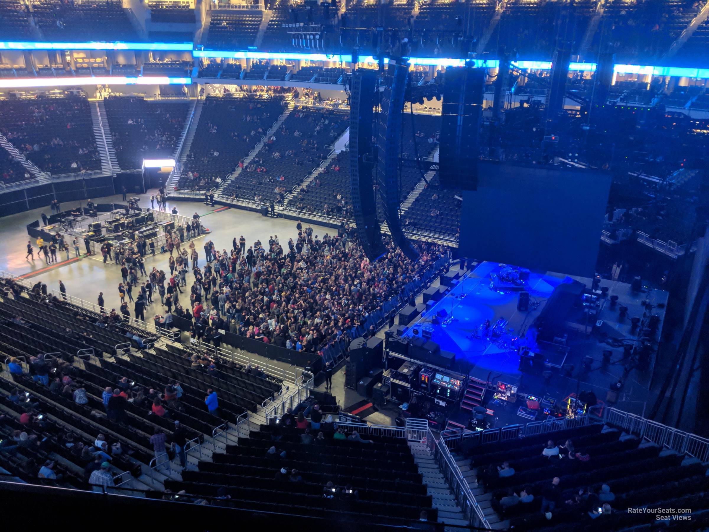 section 219, row 3 seat view  for concert - fiserv forum