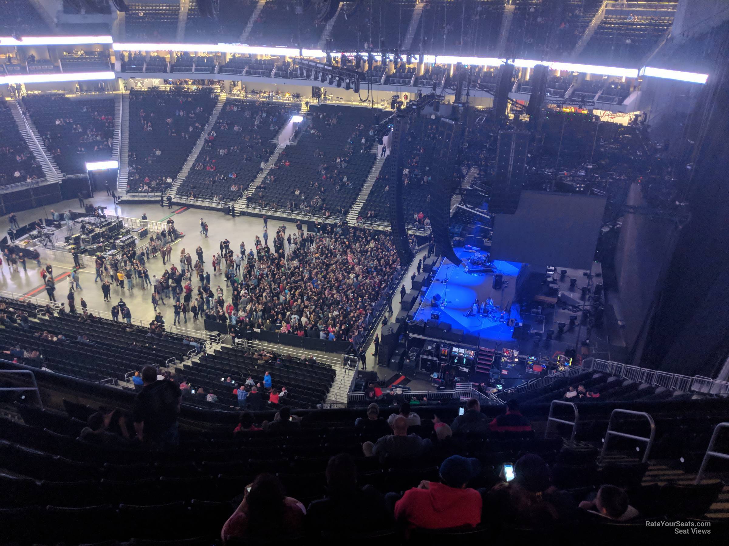 section 220, row 11 seat view  for concert - fiserv forum
