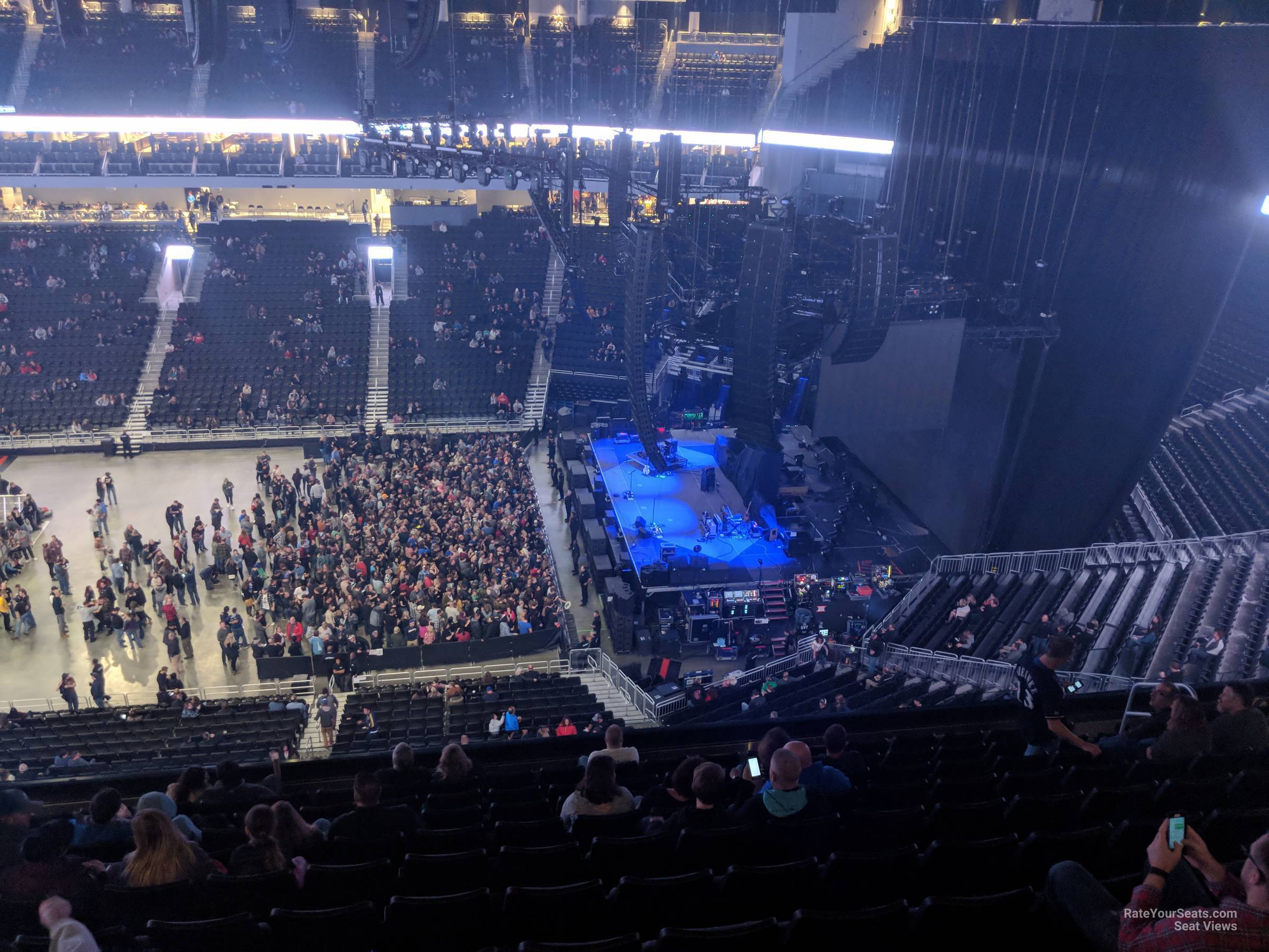 section 221, row 11 seat view  for concert - fiserv forum