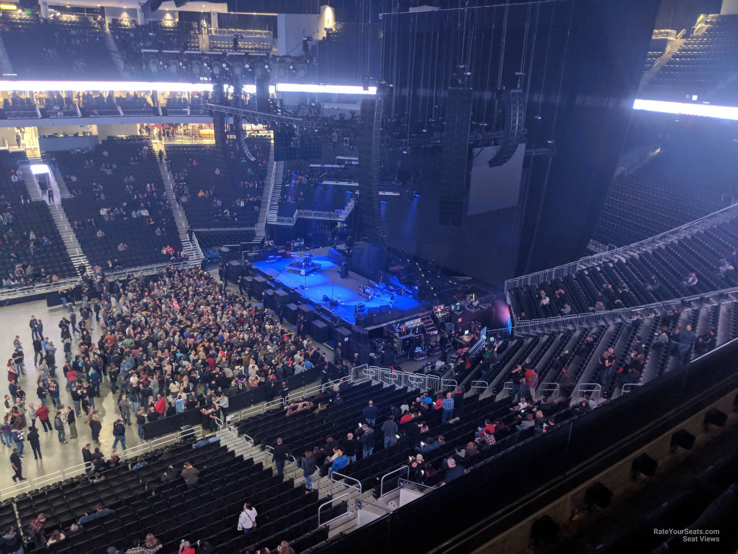 section 222, row 3 seat view  for concert - fiserv forum