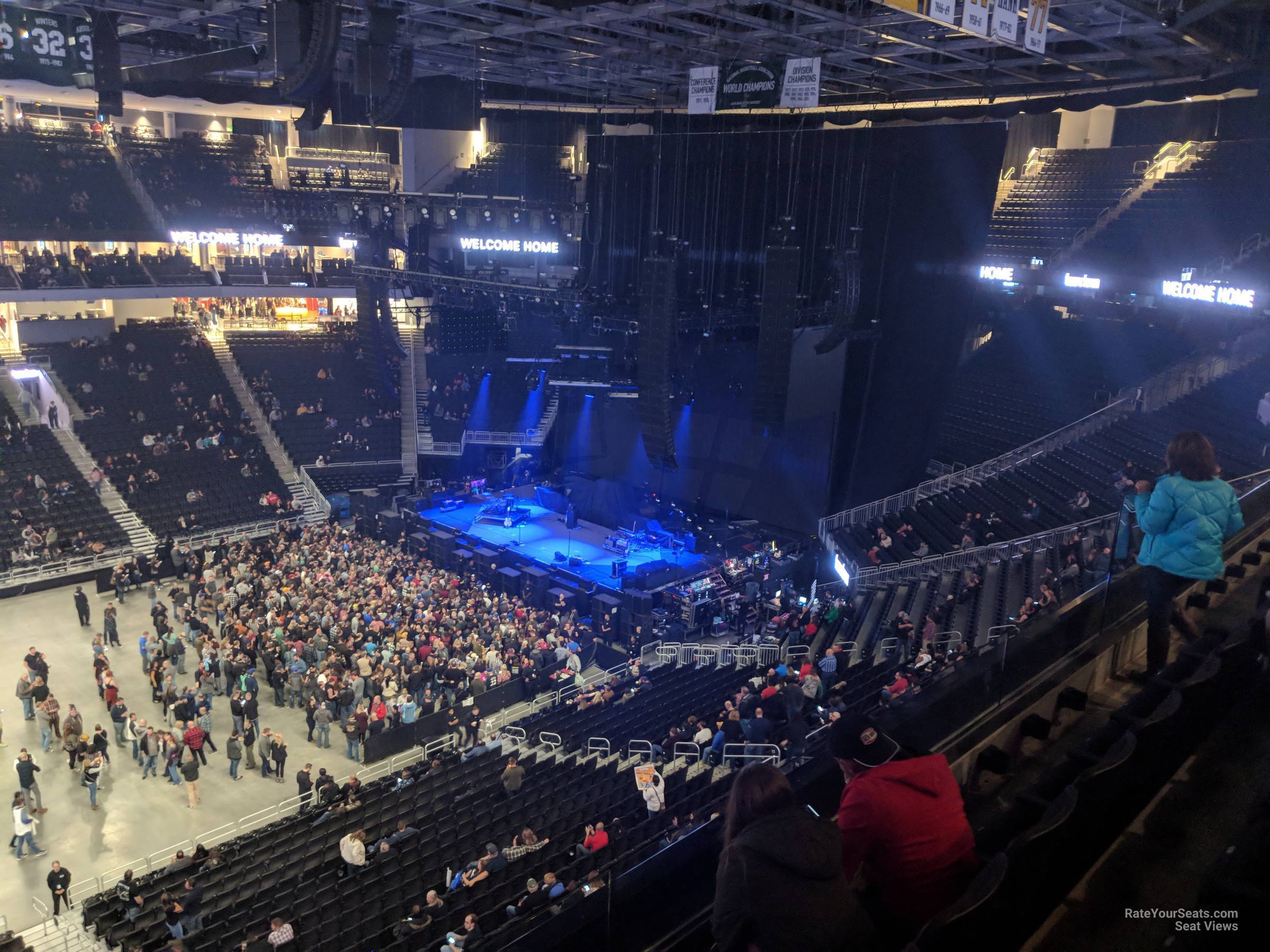 section 223, row 3 seat view  for concert - fiserv forum