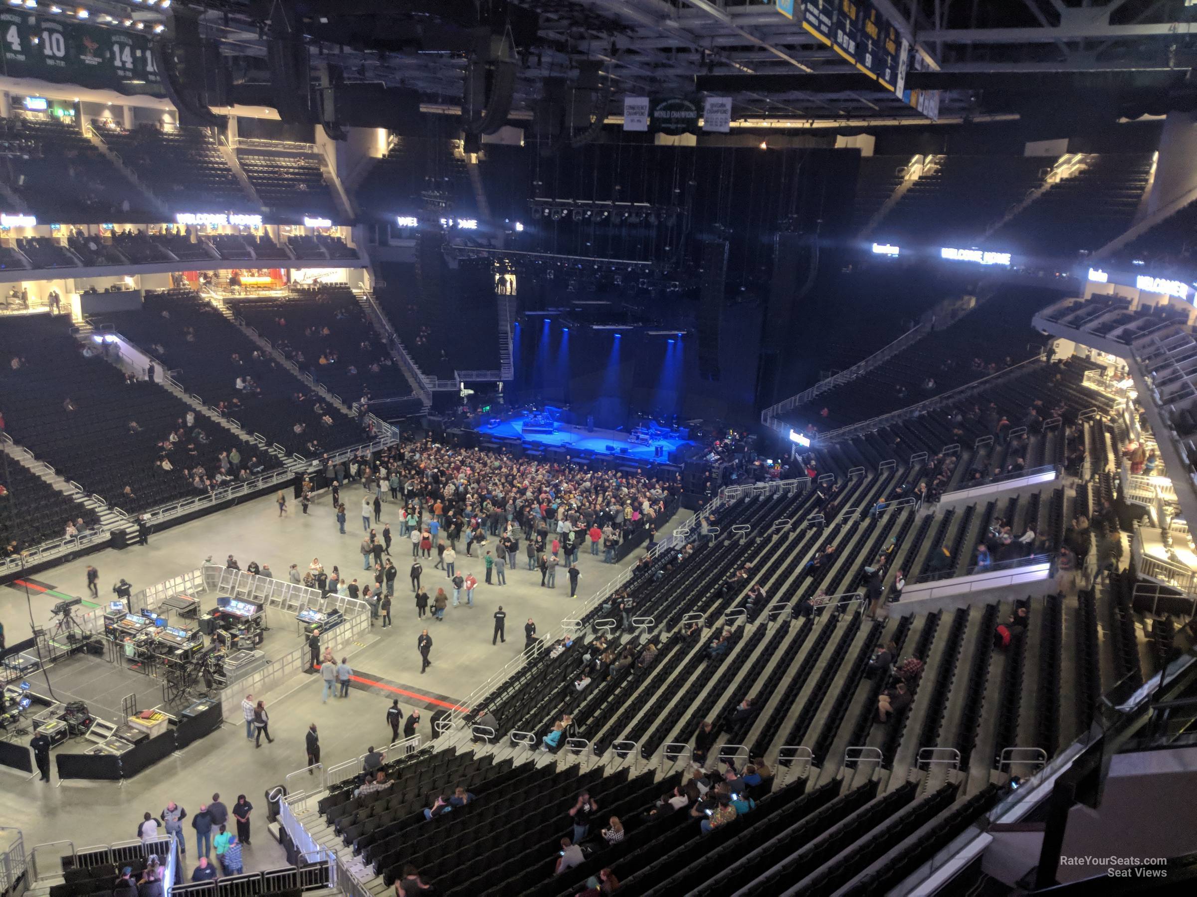 section 226, row 3 seat view  for concert - fiserv forum