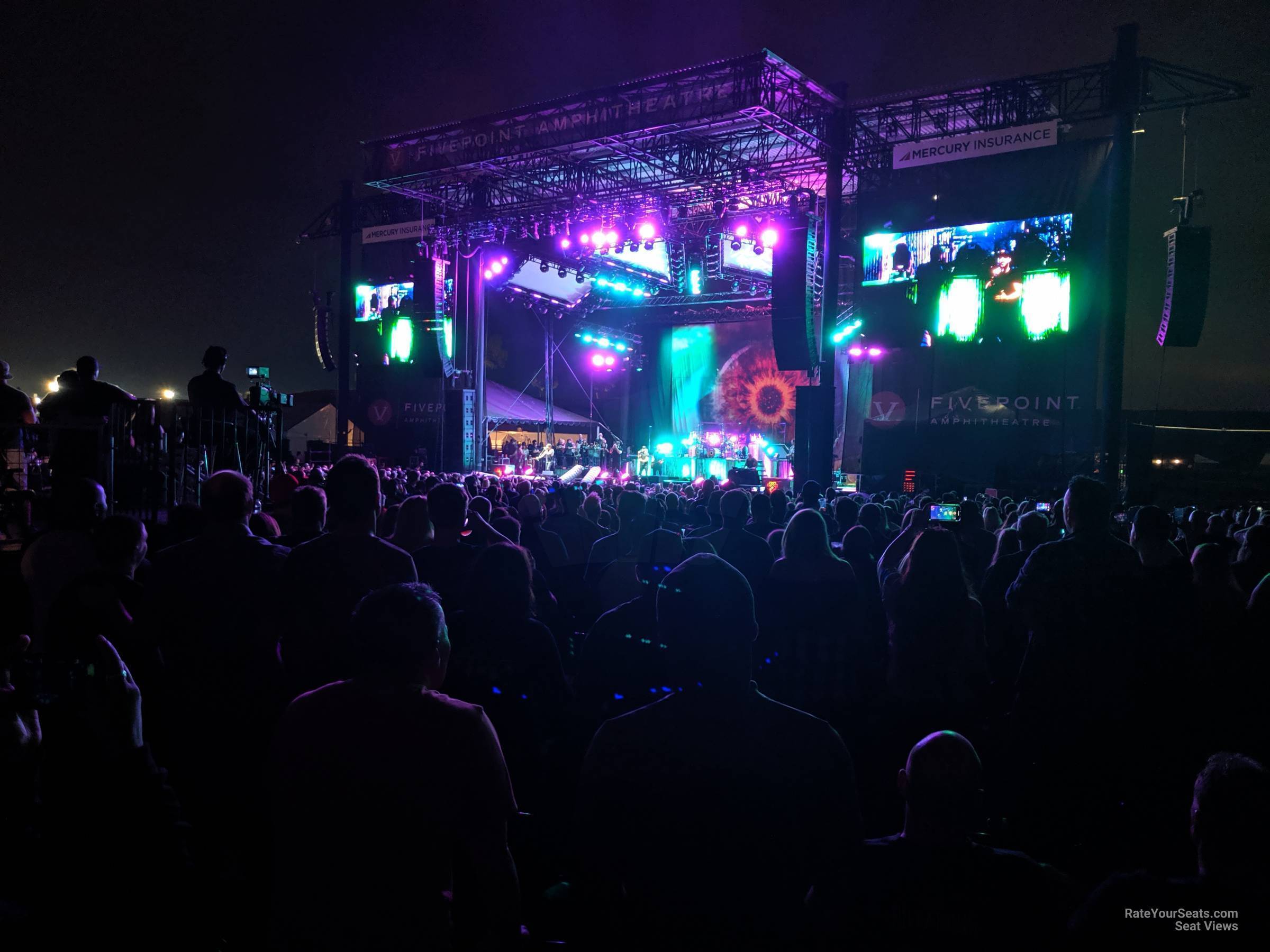 section 202, row 12 seat view  - fivepoint amphitheatre
