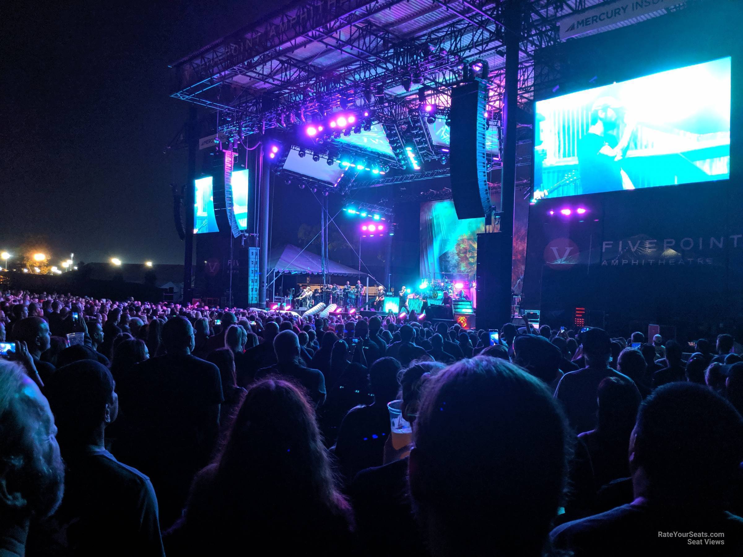 section 1, row 21 seat view  - fivepoint amphitheatre