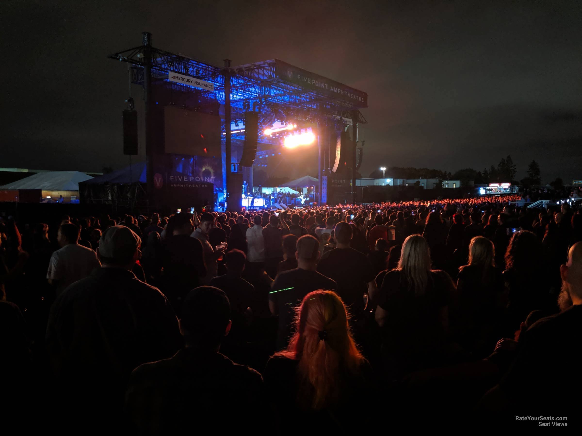 section 204, row 11 seat view  - fivepoint amphitheatre