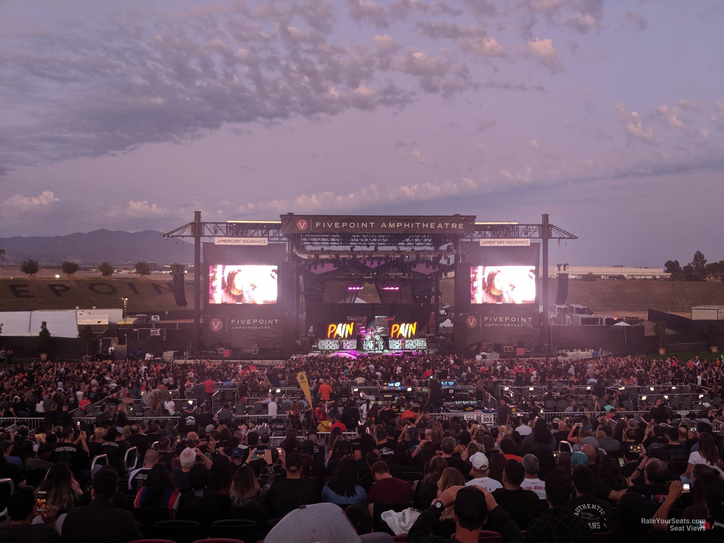 section 304, row 25 seat view  - fivepoint amphitheatre