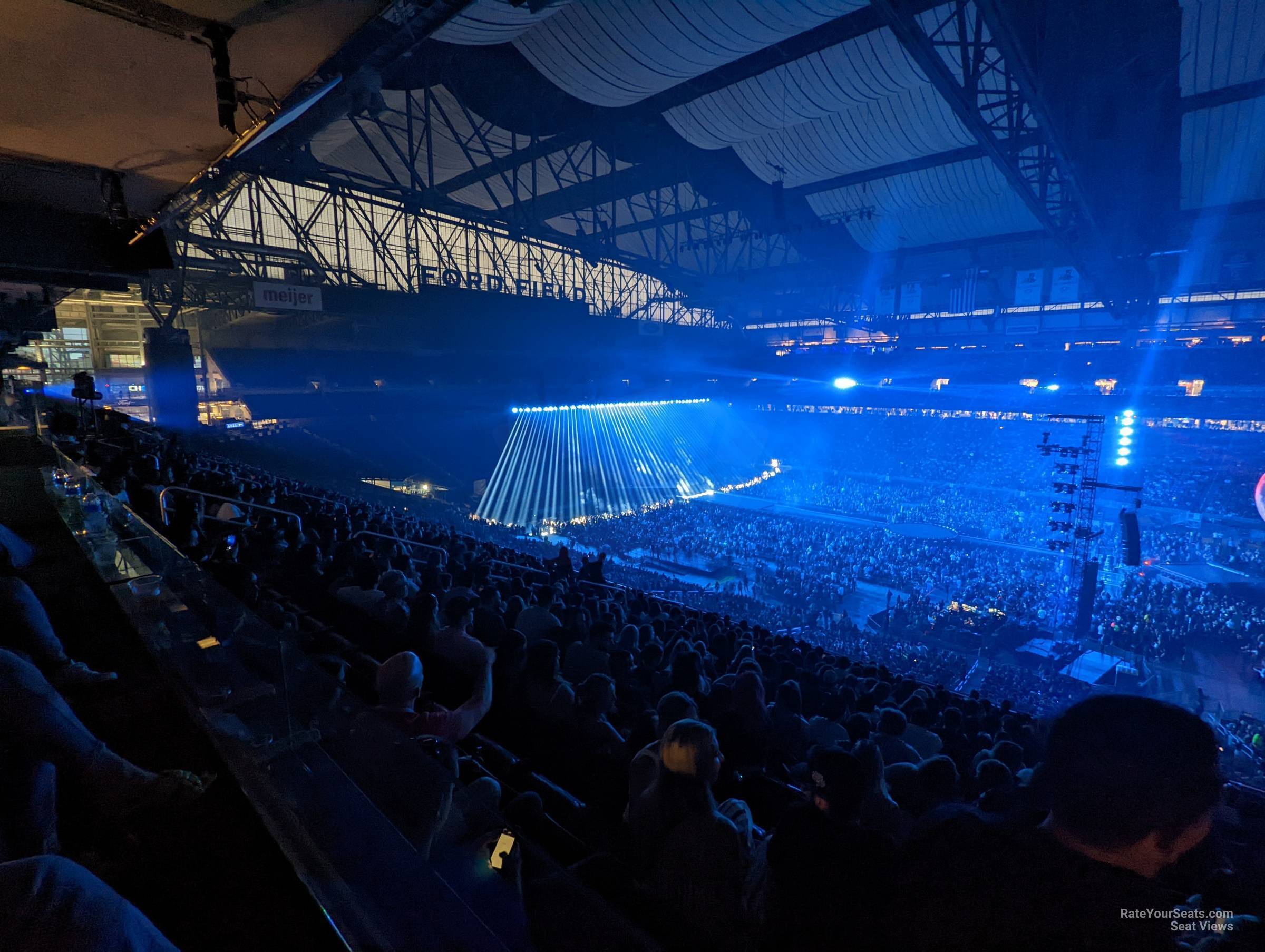 section 210 seat view  for concert - ford field