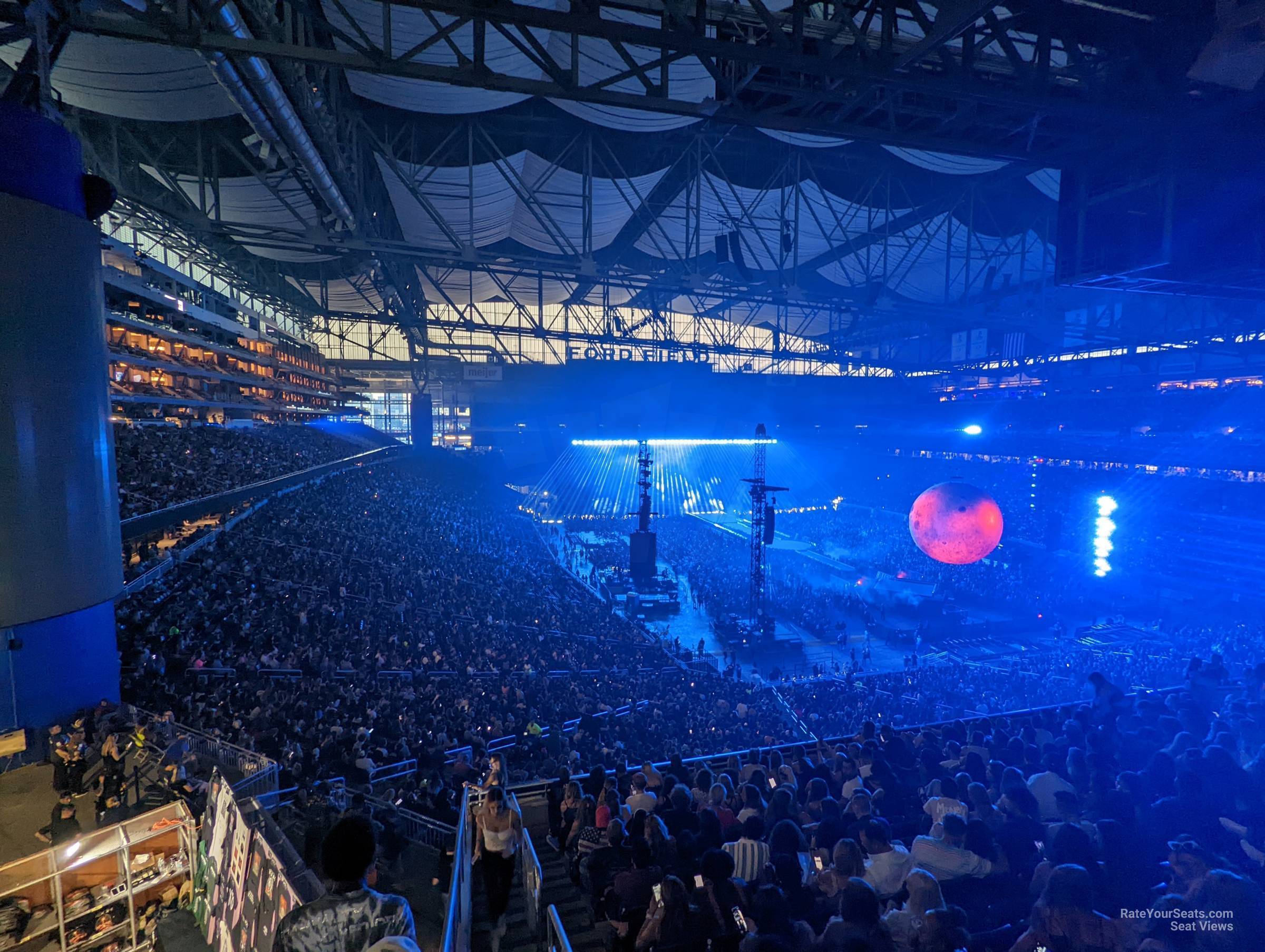 section 215 seat view  for concert - ford field