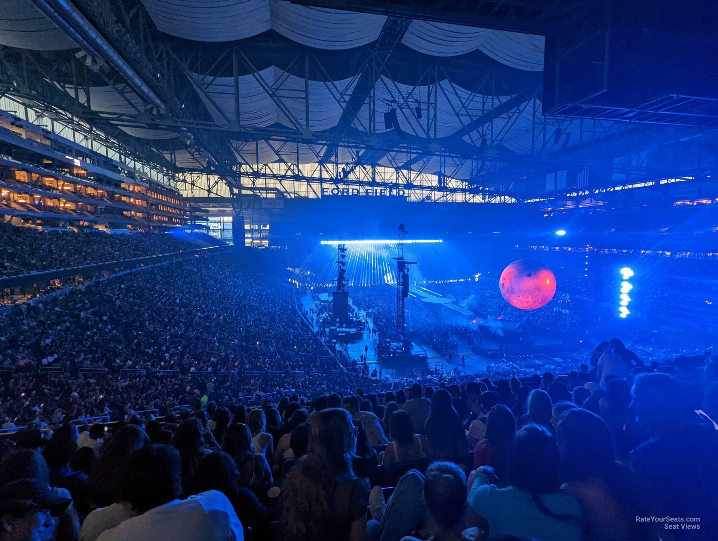 section 216 seat view  for concert - ford field