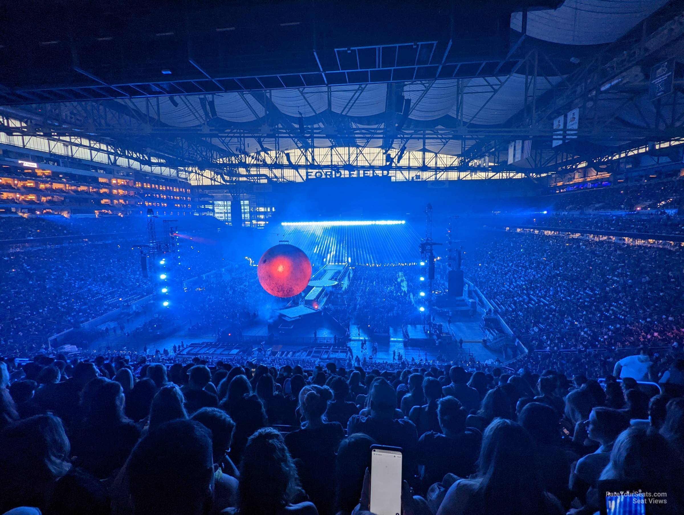 section 220 seat view  for concert - ford field