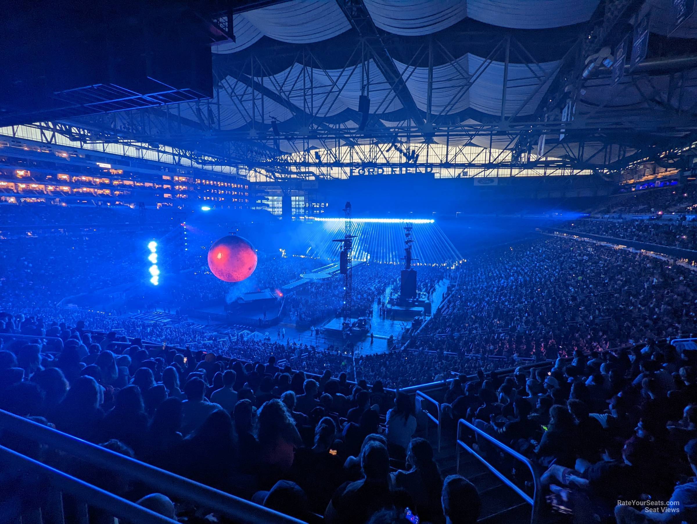 section 222 seat view  for concert - ford field