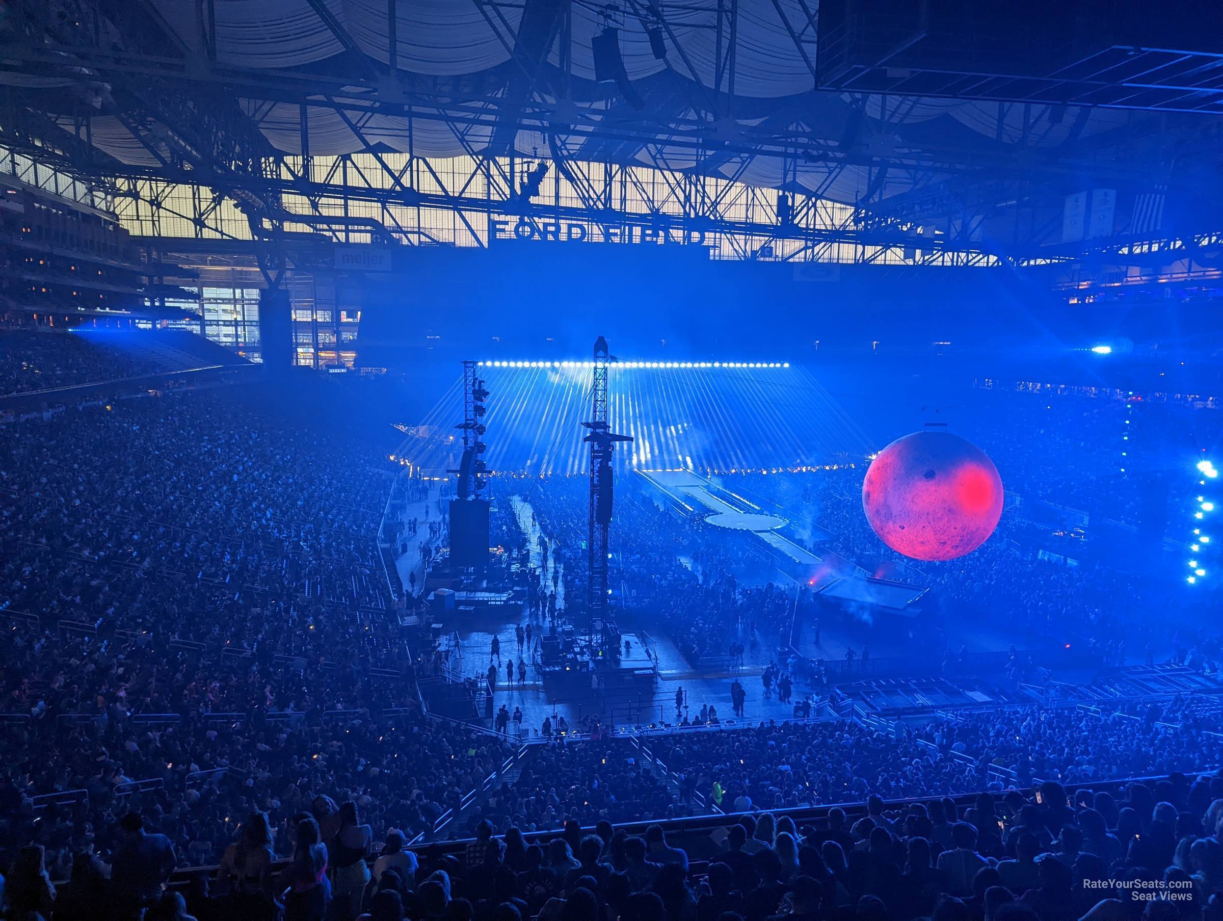 section 315 seat view  for concert - ford field