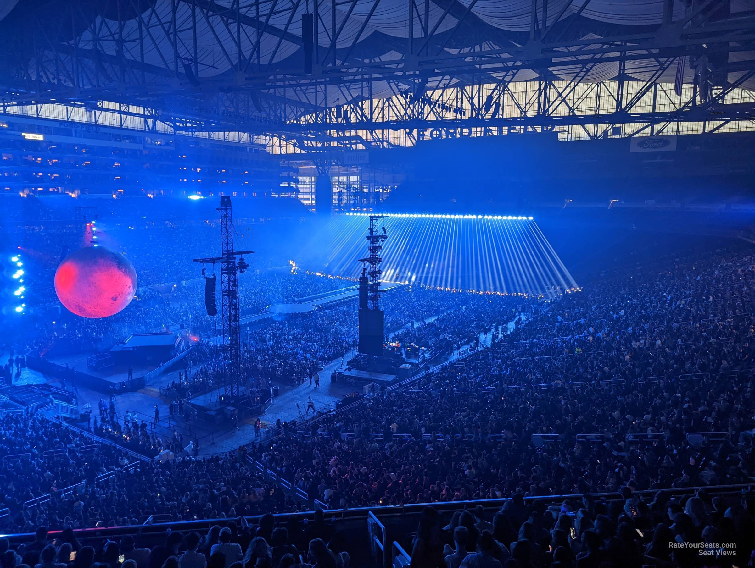 section 323 seat view  for concert - ford field