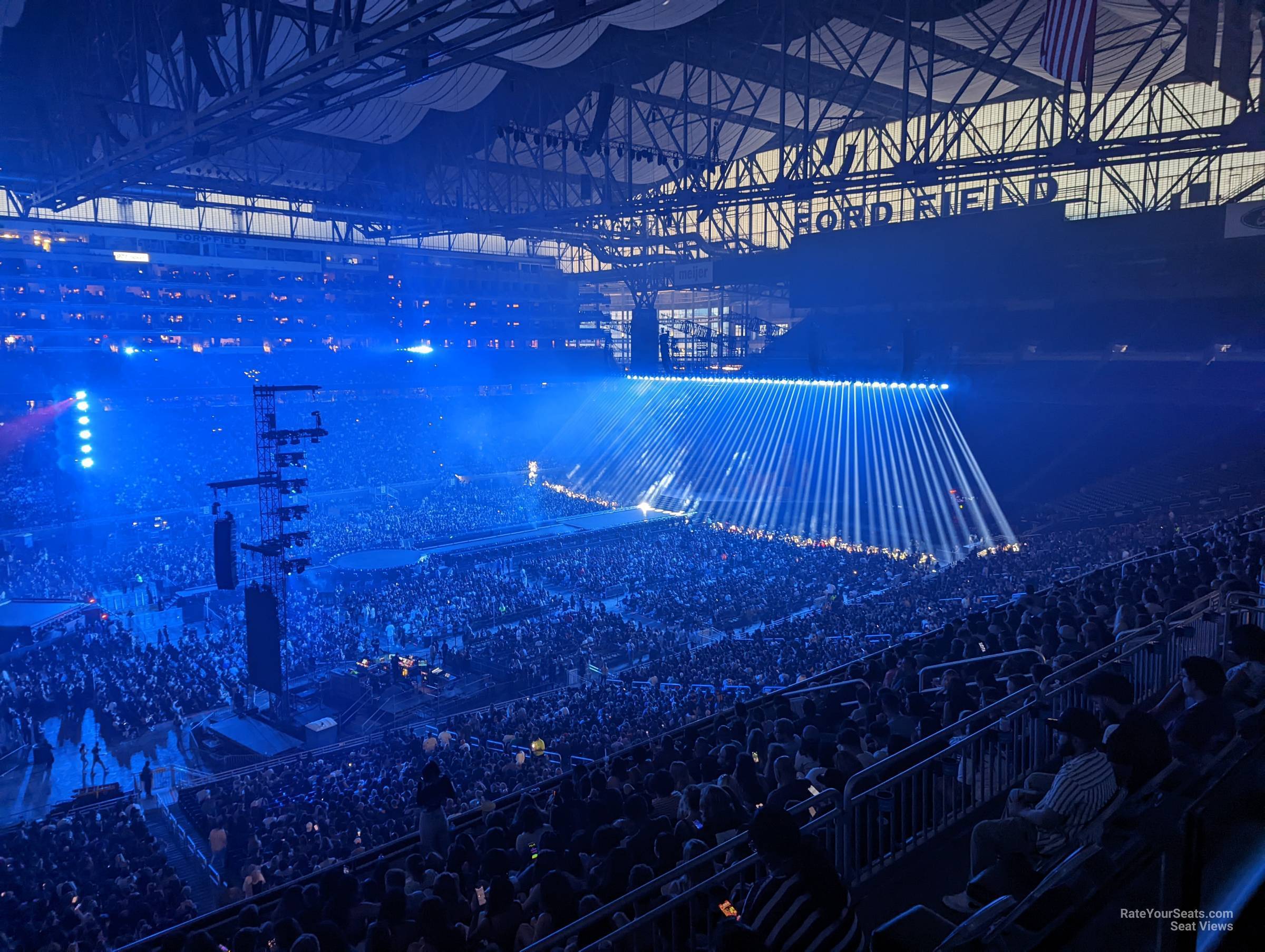 section 327 seat view  for concert - ford field