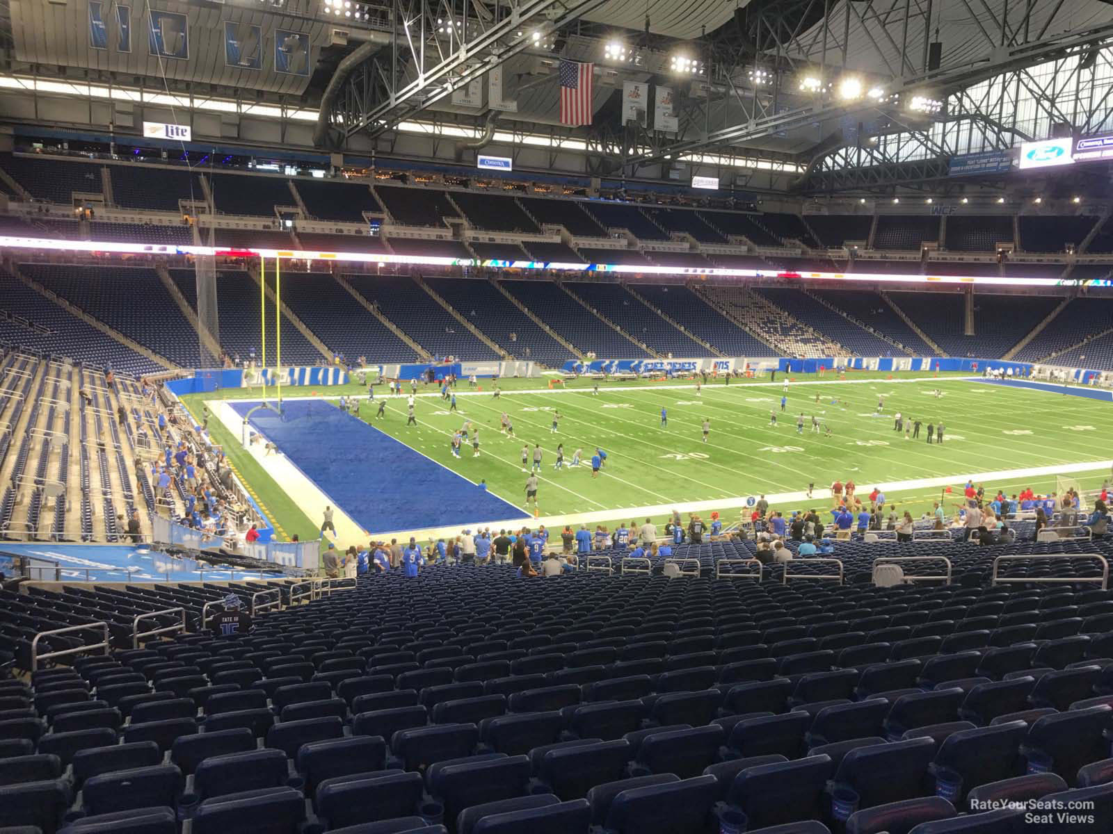 section 101, row 33 seat view  for football - ford field