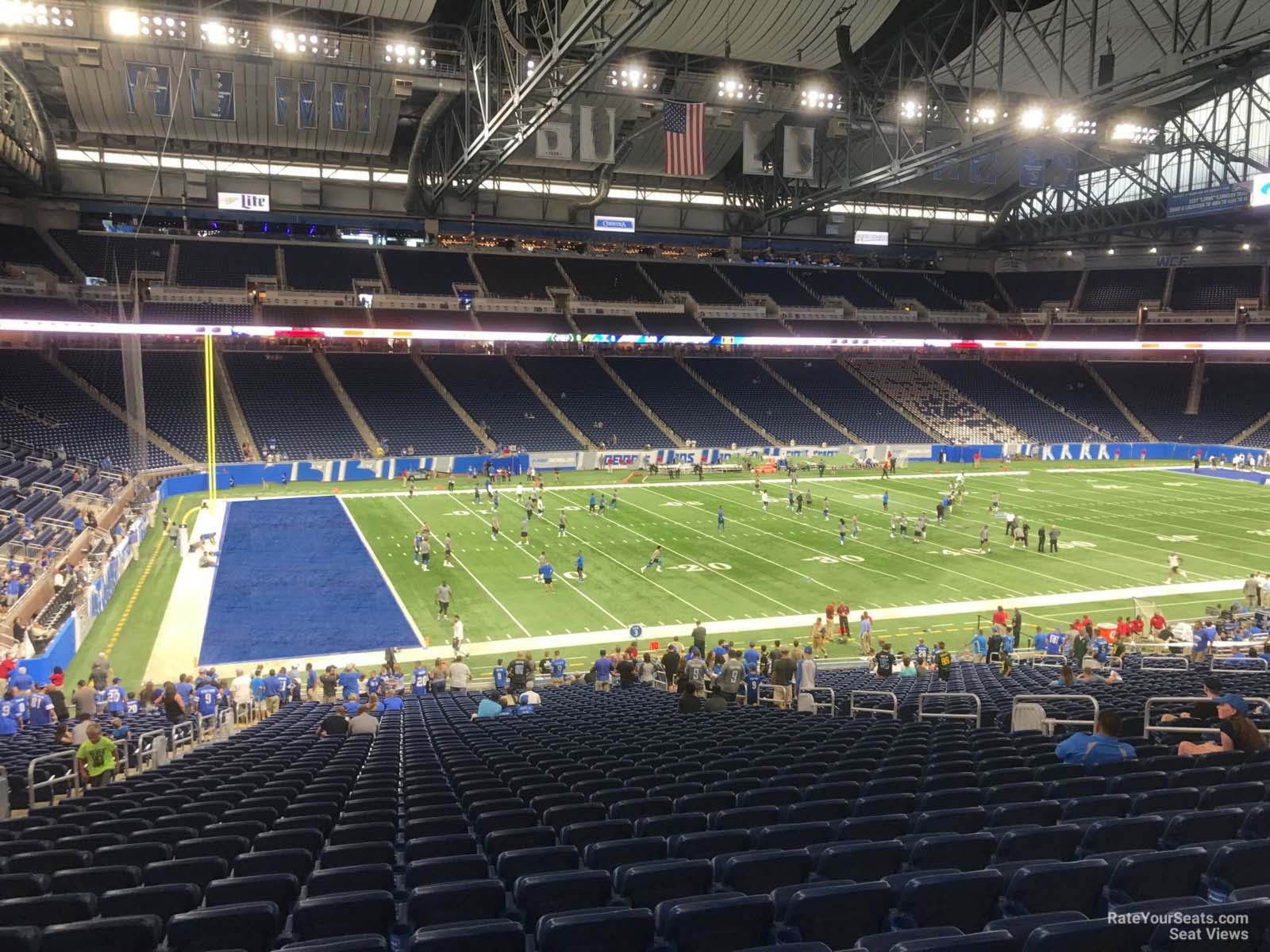 Section 102 at Ford Field