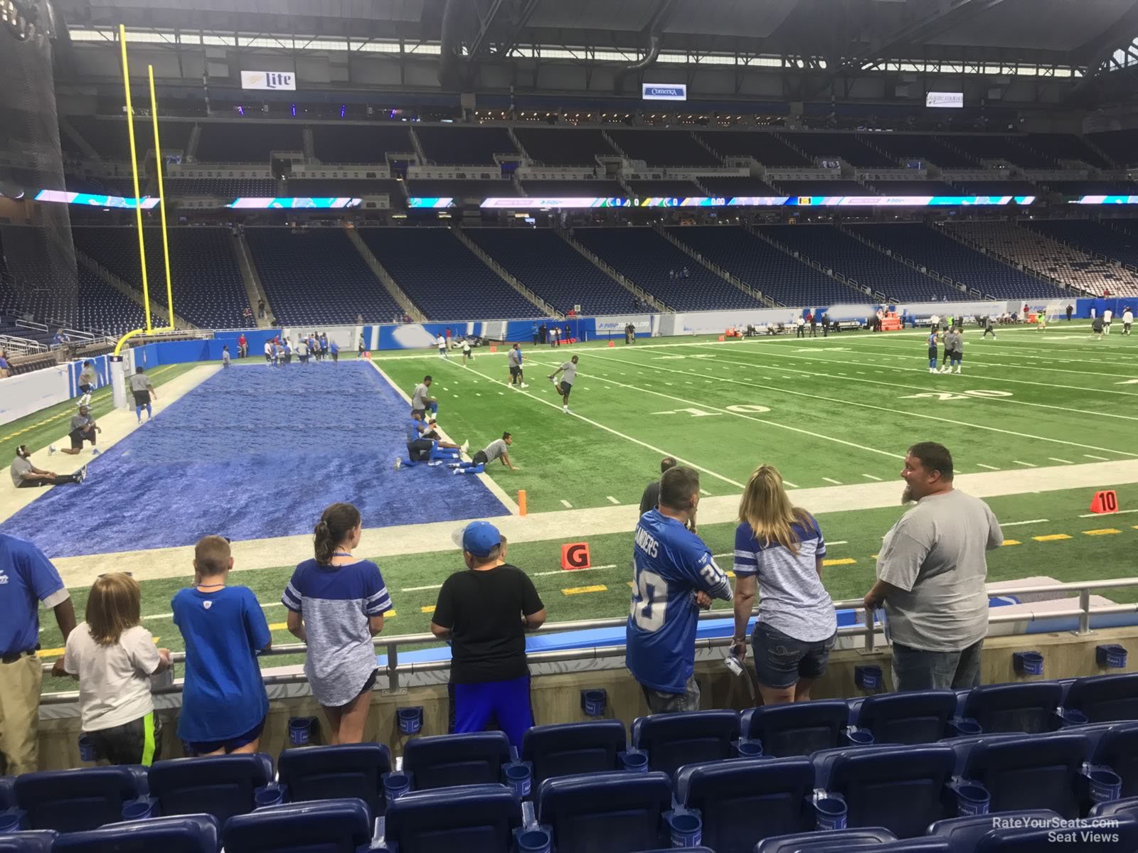 Section 102 at Ford Field