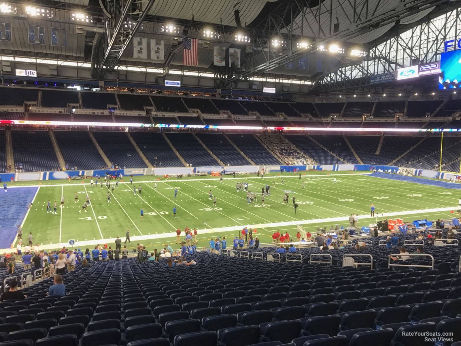section 103, row 33 seat view  for football - ford field