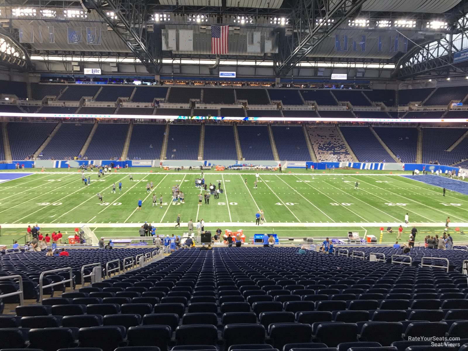 section 106, row 33 seat view  for football - ford field