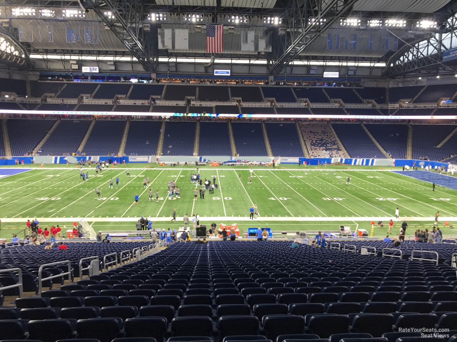 section 106, row 33 seat view  for football - ford field