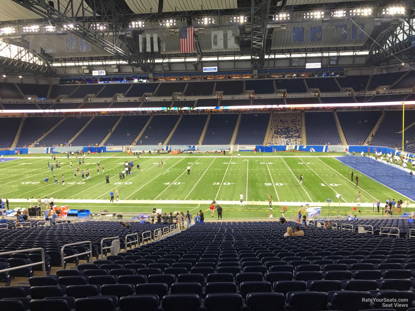 section 108, row 33 seat view  for football - ford field